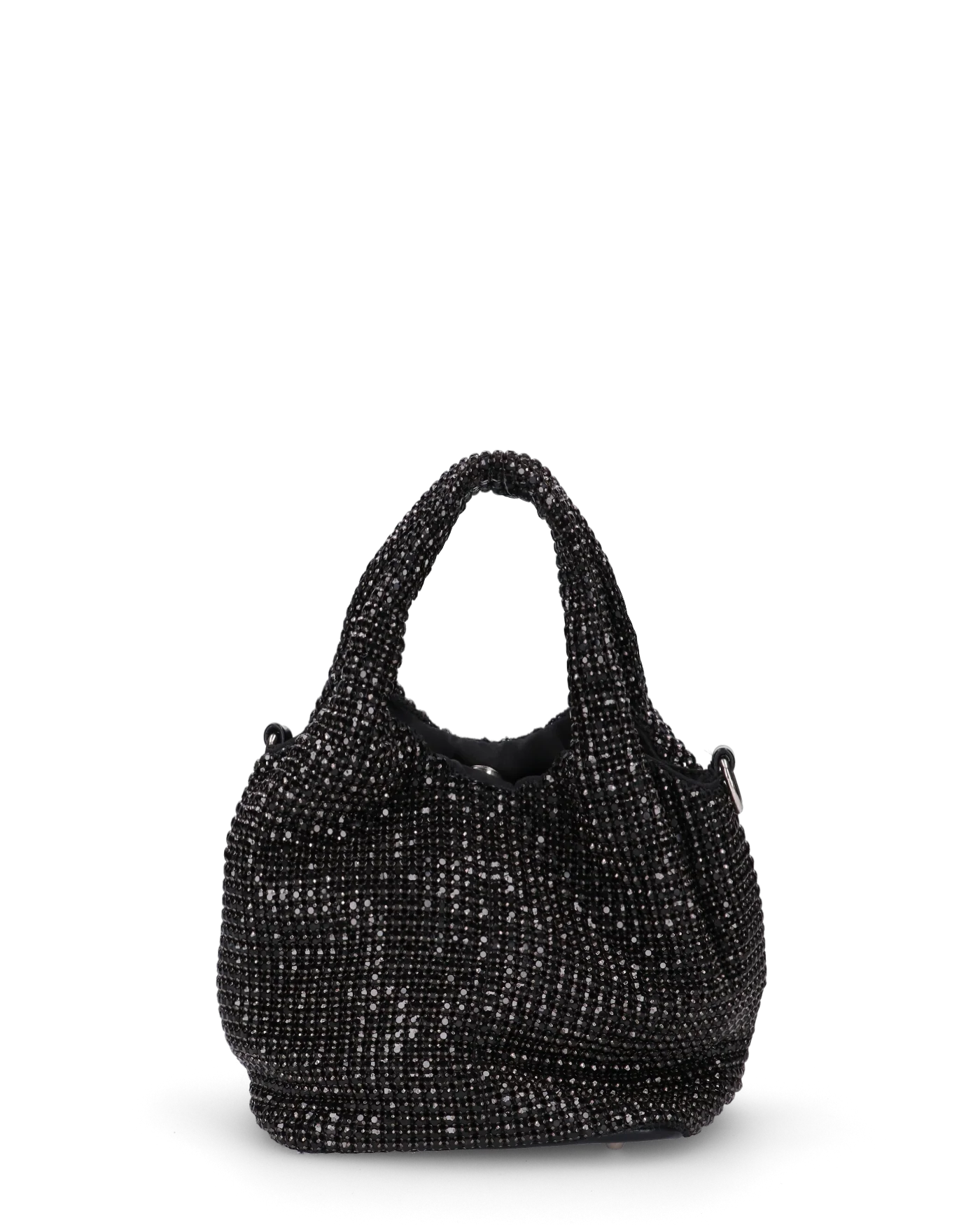JOSIE - borsetta a mano nera in glitter - Image 5