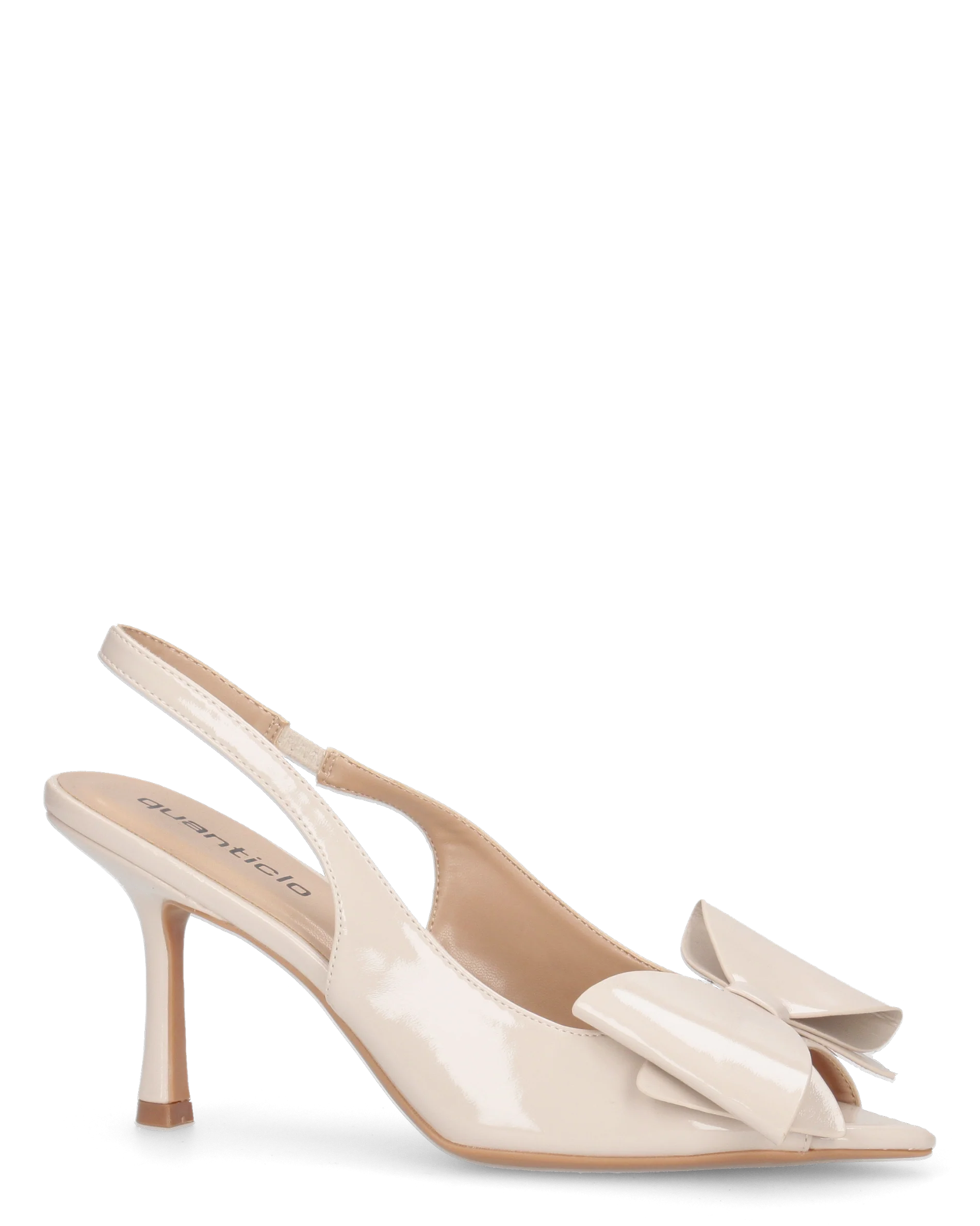 JULIE - décolleté beige con fiocco in punta - Image 2