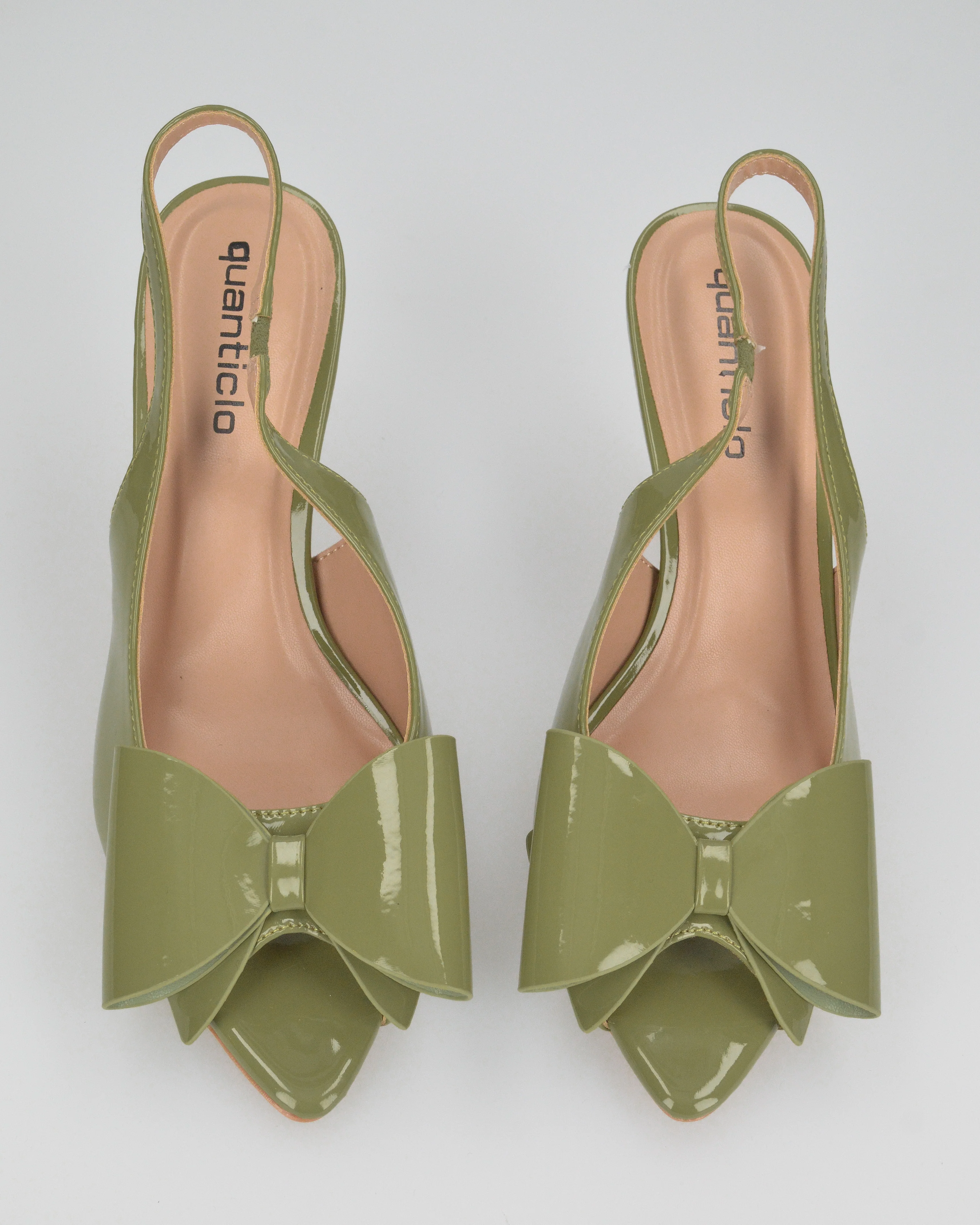 JULIE - décolleté verde con fiocco in punta - Image 4