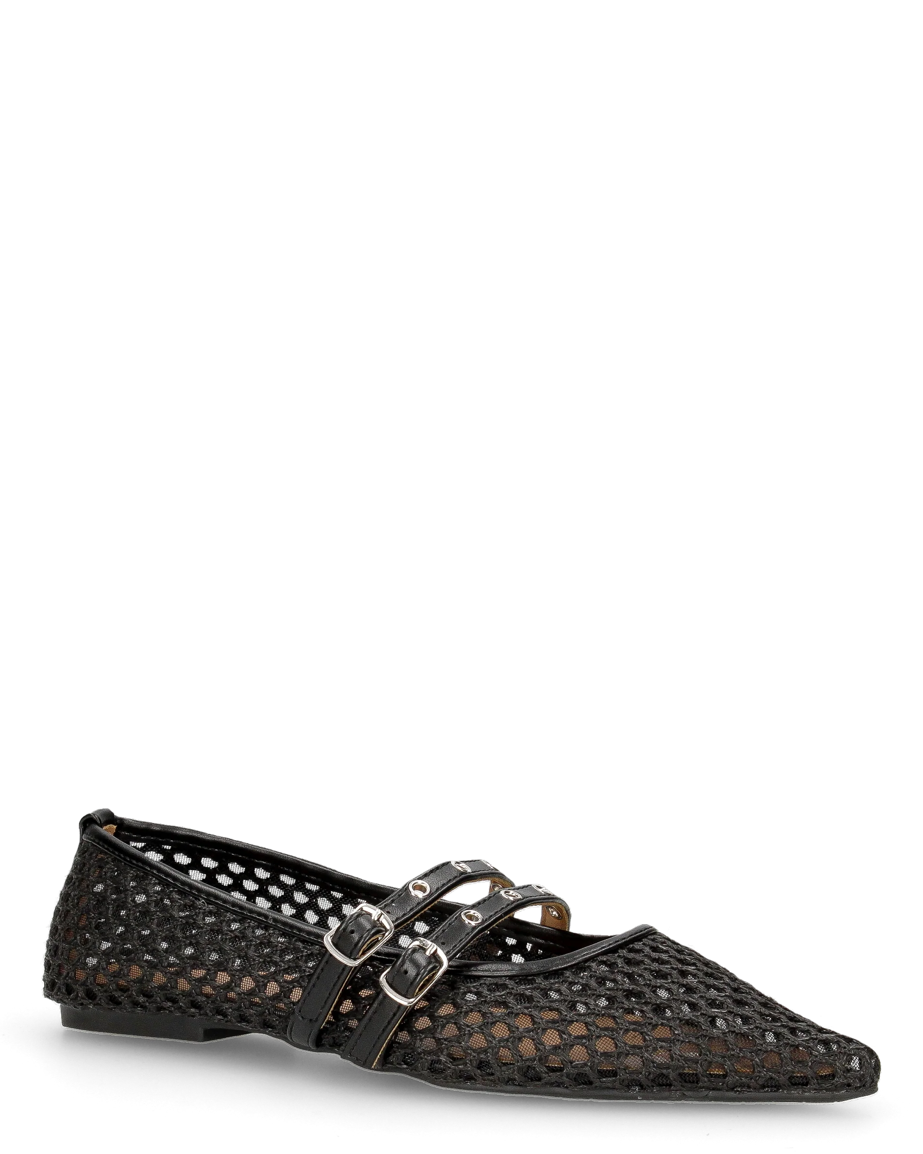 JUNINA - ballerine neri flat con texture traforata - Image 2