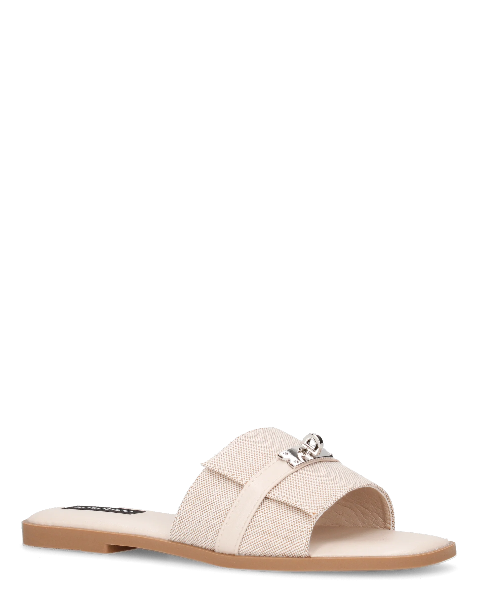 KAJY - ciabattine beige con fascia in tessuto rigido - Image 2