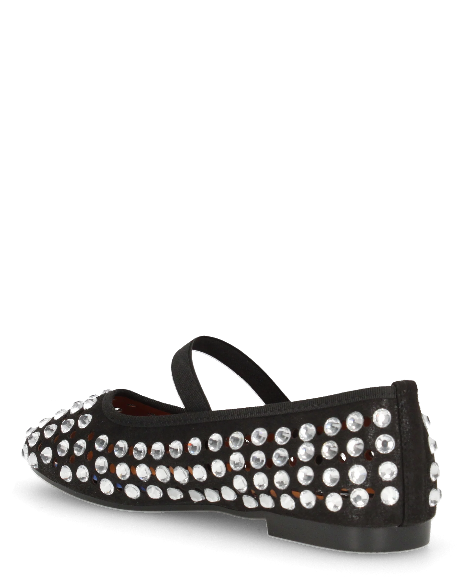 KALIA - ballerine nere traforate con gemme decorative e fascia elastica - Image 6
