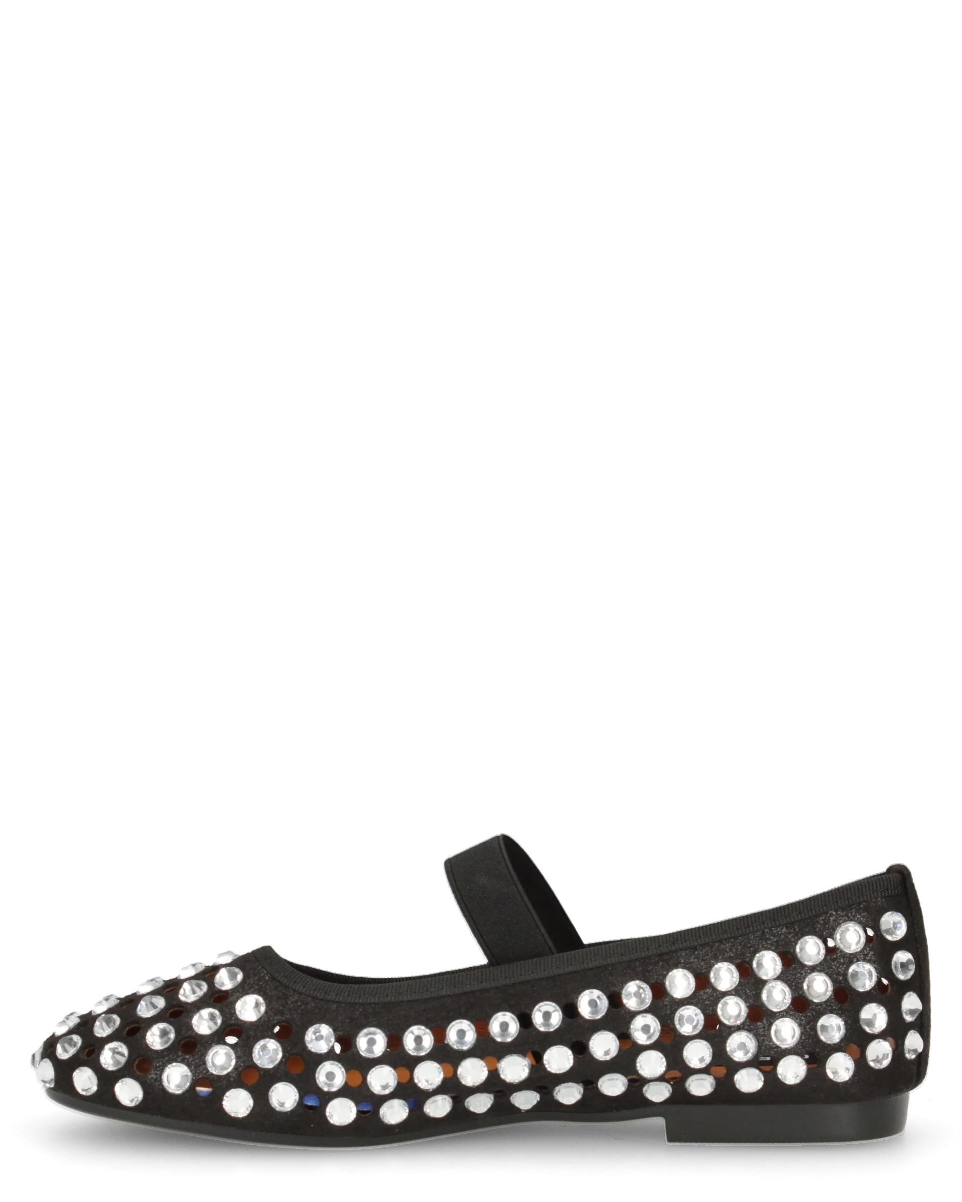 KALIA - ballerine nere traforate con gemme decorative e fascia elastica - Image 7