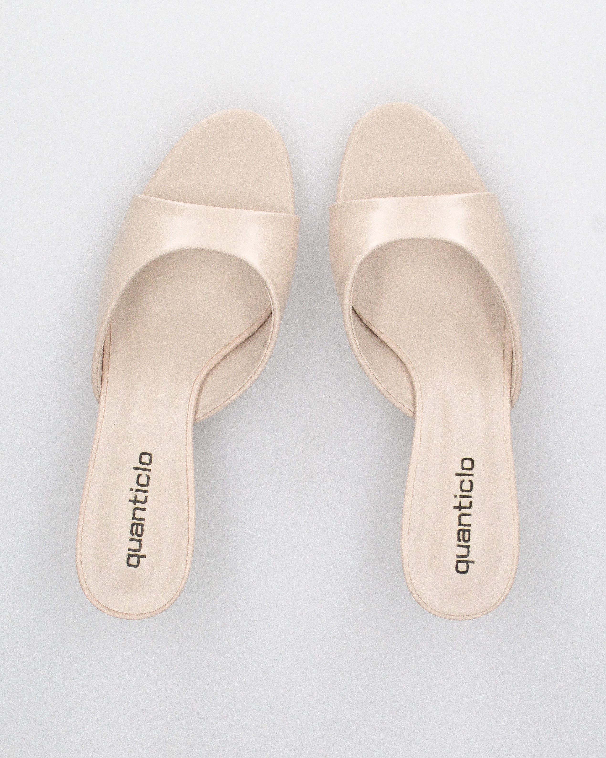LAYLA - sandali beige chiaro liscio con tacco basso - Image 3