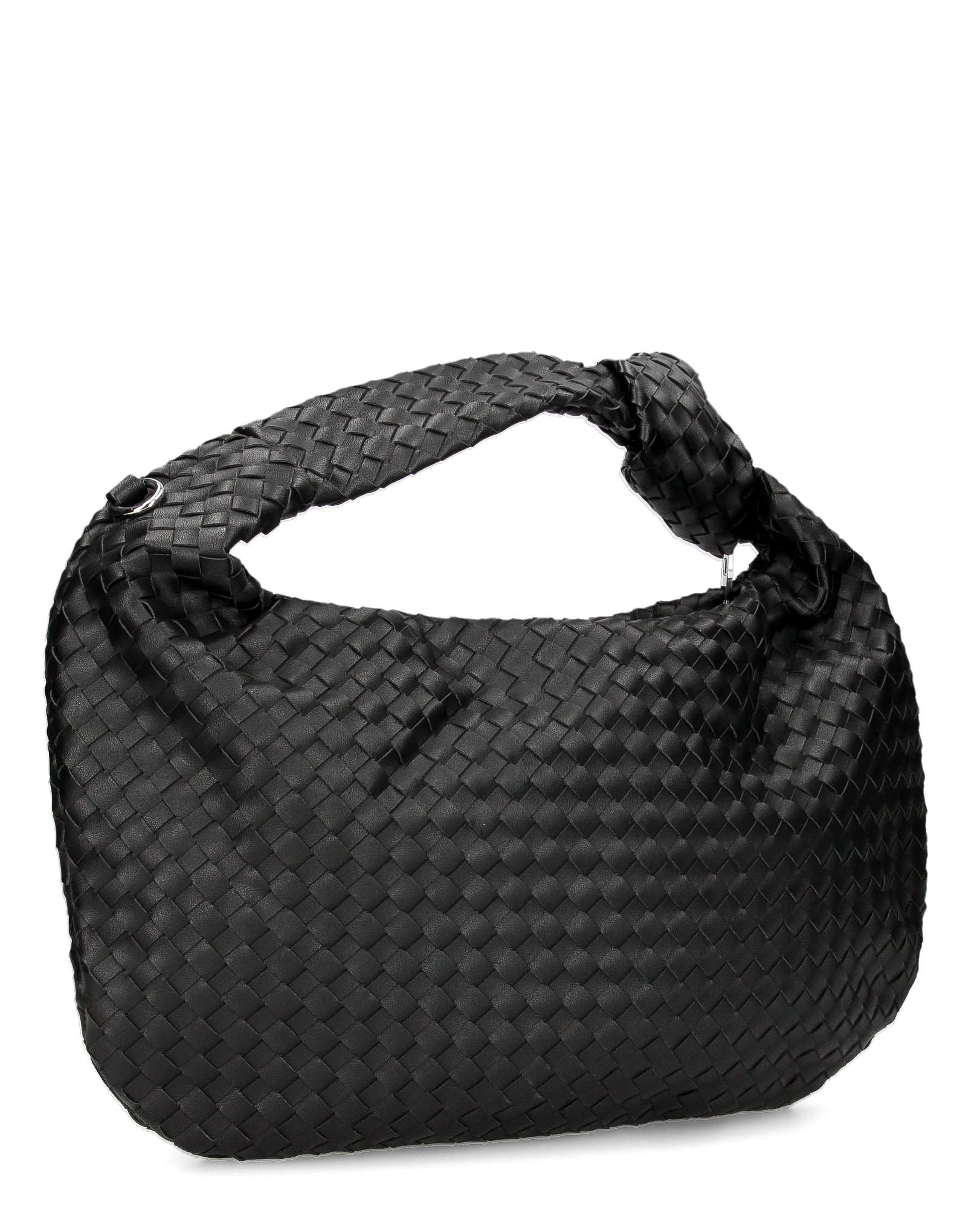 LEONORA - borsa grande nera con effetto intrecciato - Image 2