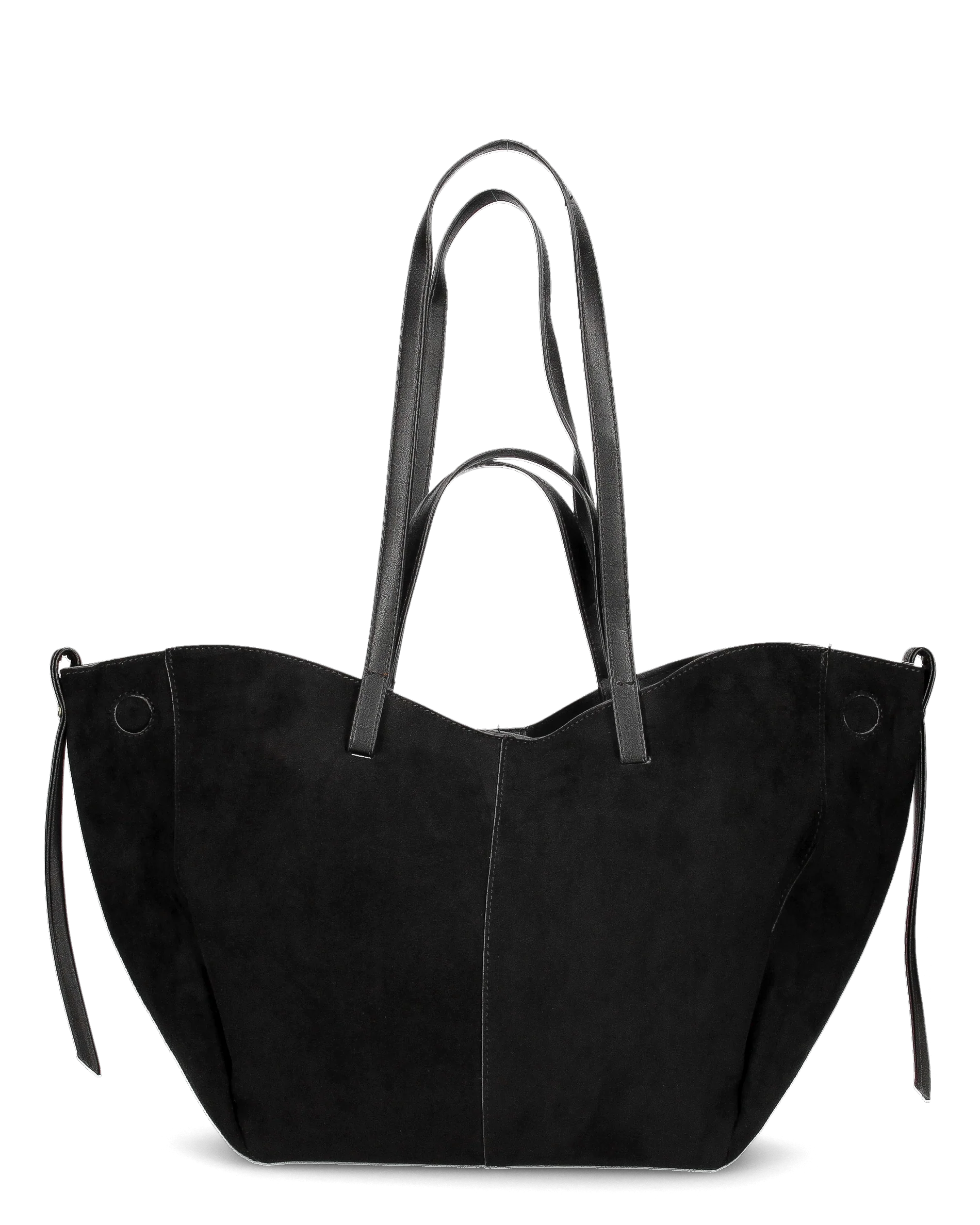 LESSYB - Borsa grande nera con tracolla e borsellino aggiuntivi