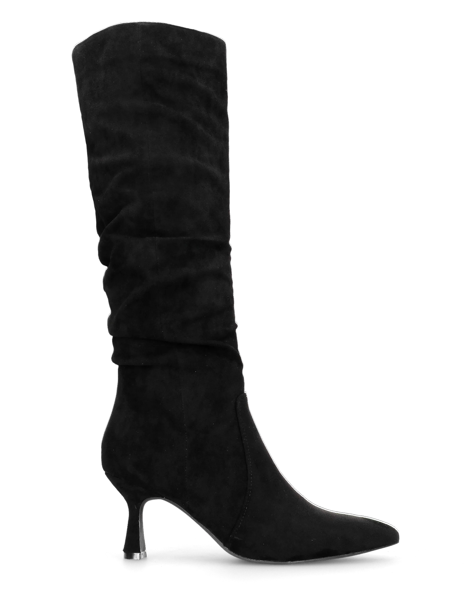 LOREDANA - stivale alto in camoscio nero