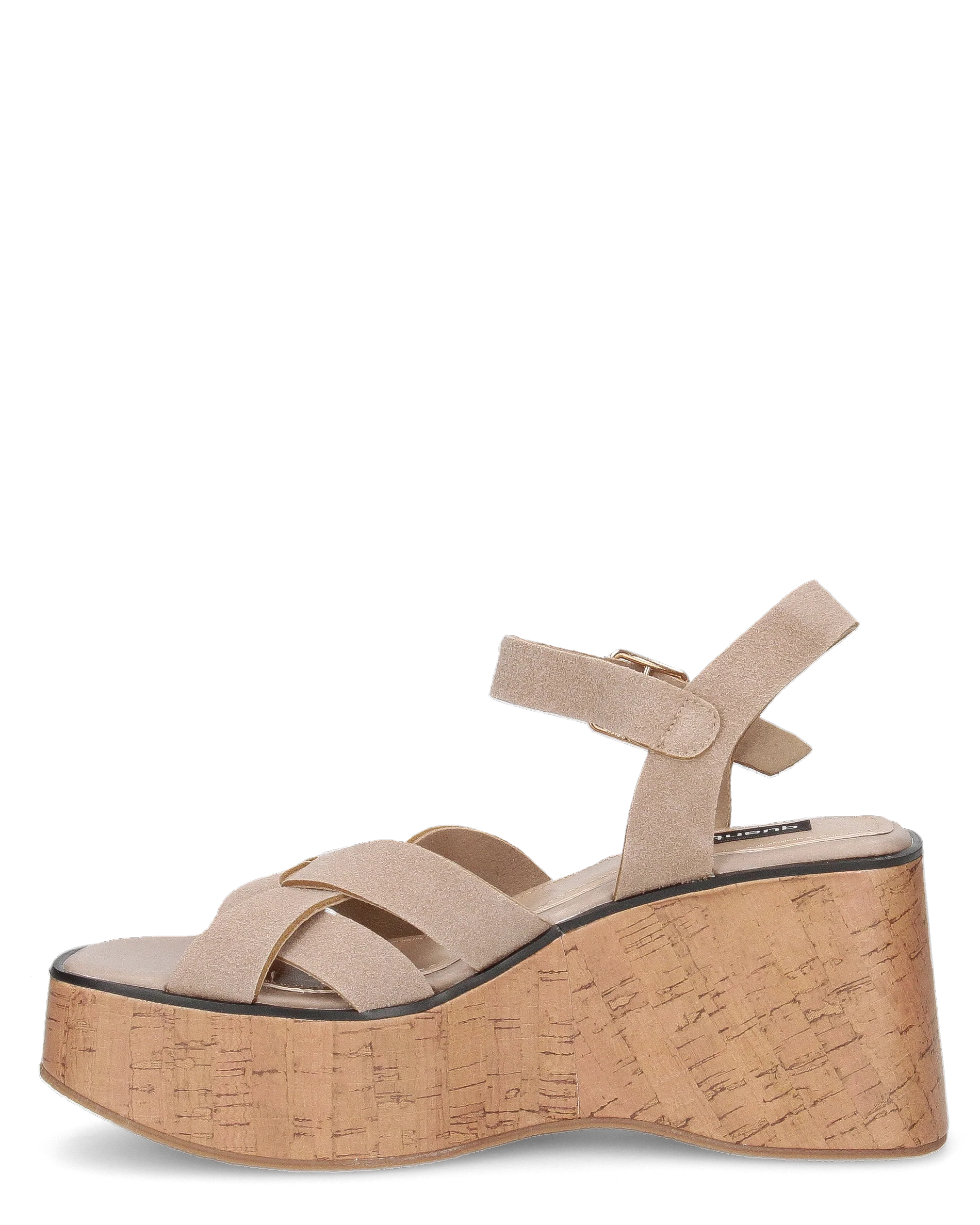 LUDO - zeppe con fasce khaki e platform effetto sughero - Image 6
