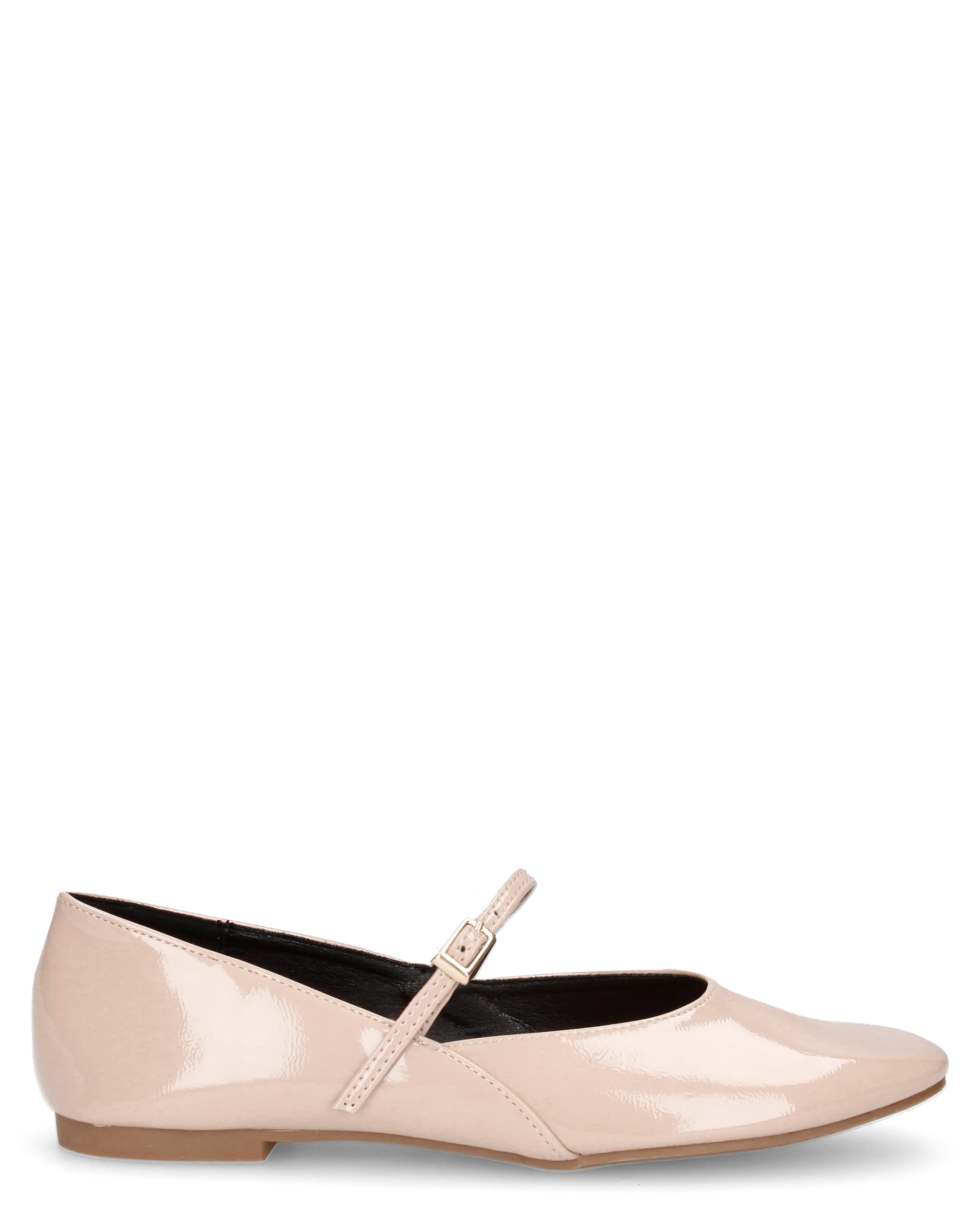 LUPITA - ballerine beige lucide con cinturino
