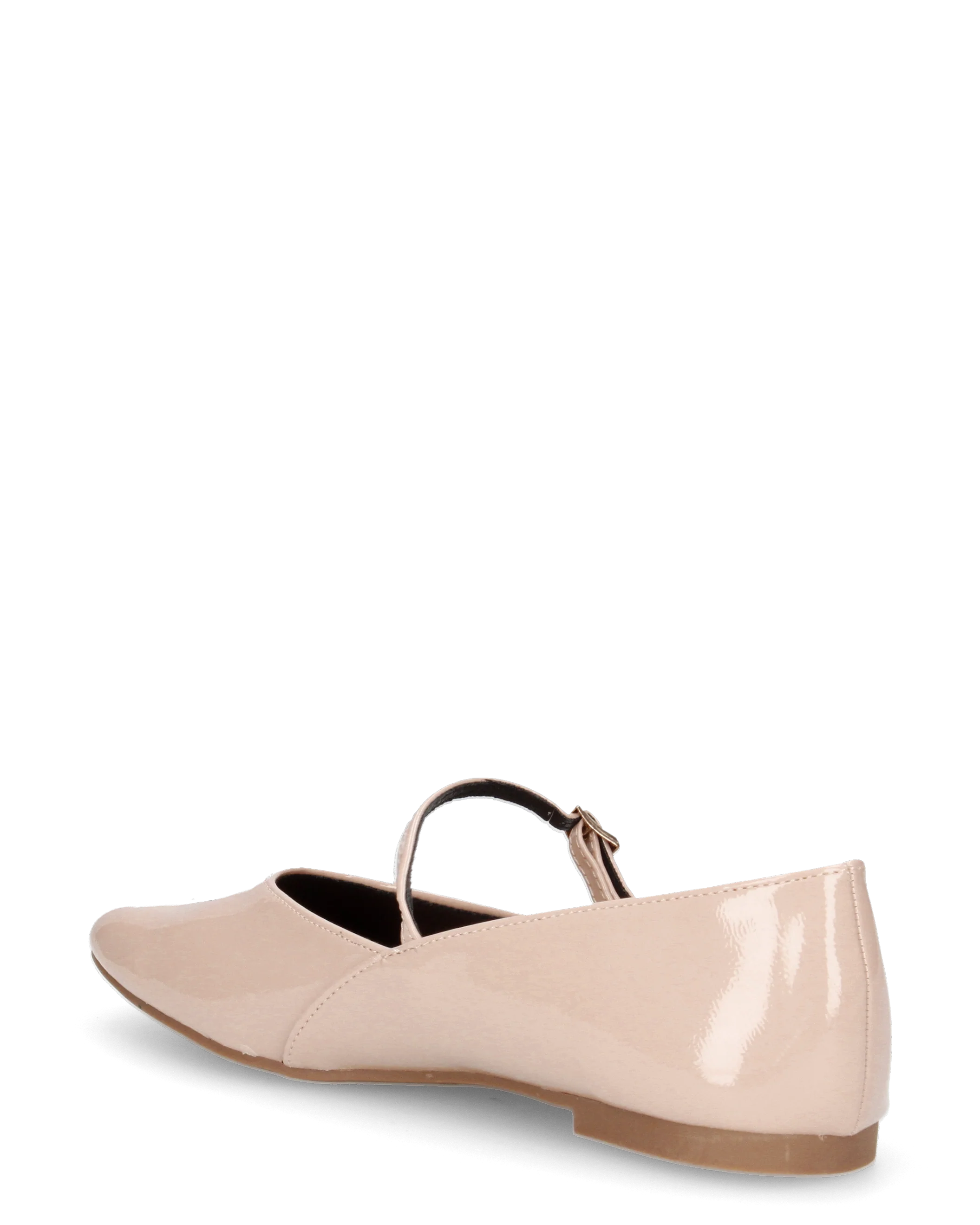 LUPITA - ballerine beige lucide con cinturino - Image 5