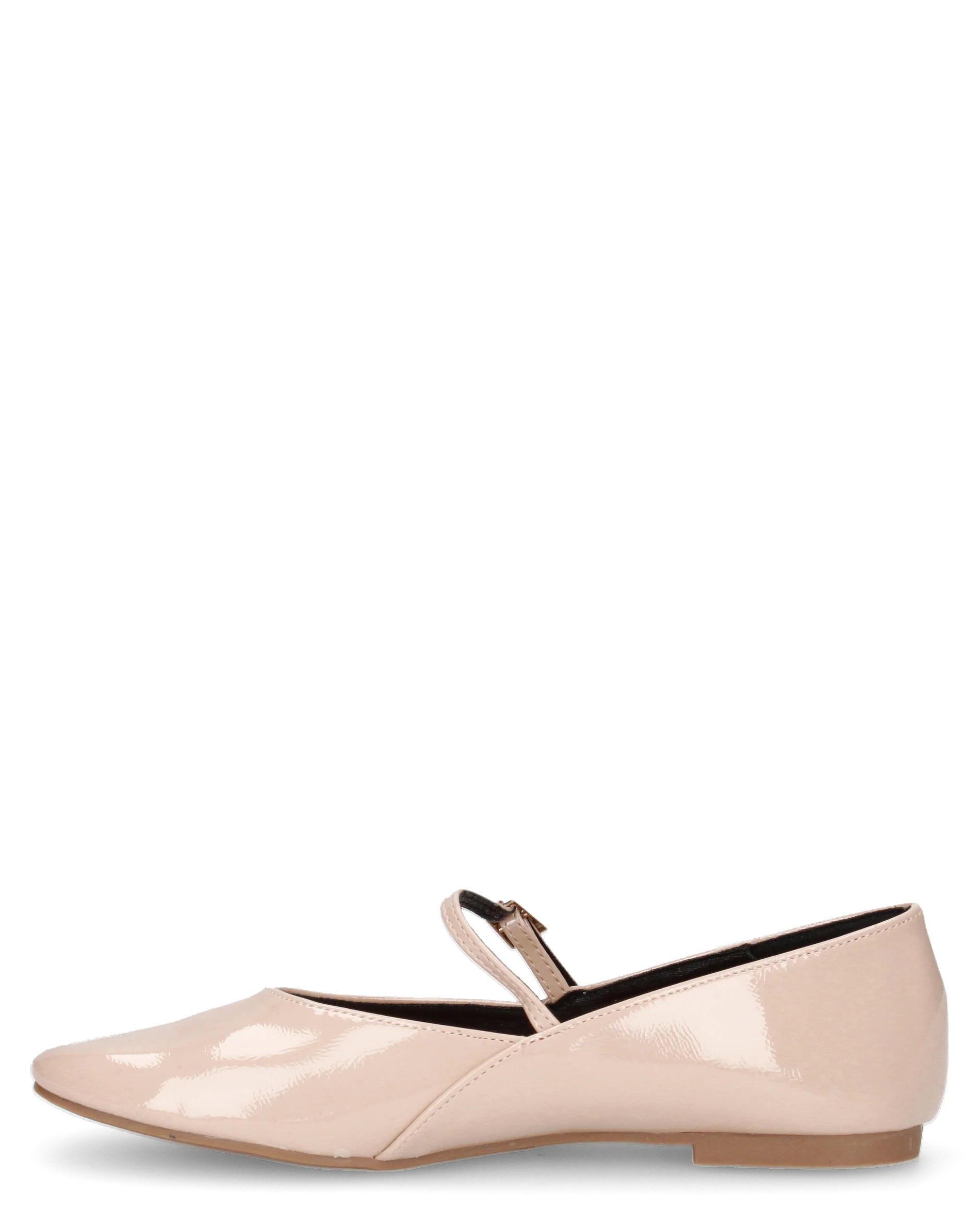LUPITA - ballerine beige lucide con cinturino - Image 6