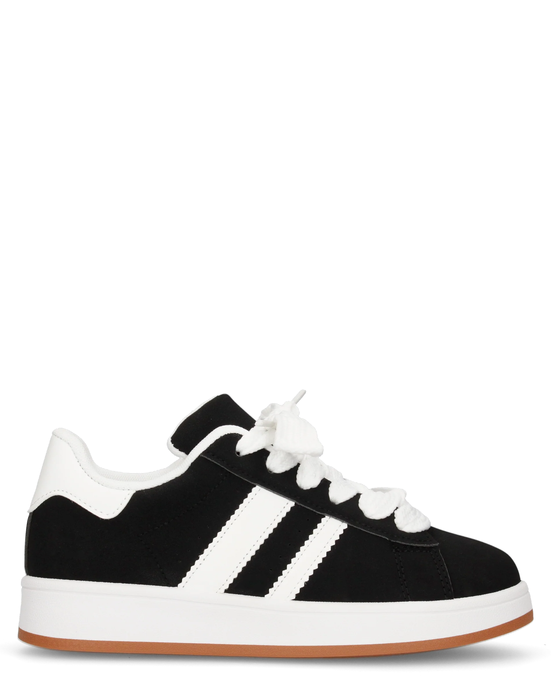 MARGARET - sneakers nere con suola e dettagli bianchi