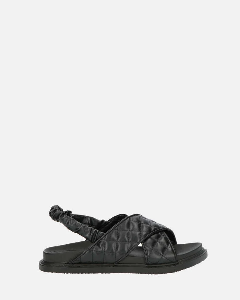 MICH - sandali neri con ecopelle padded - Image 4