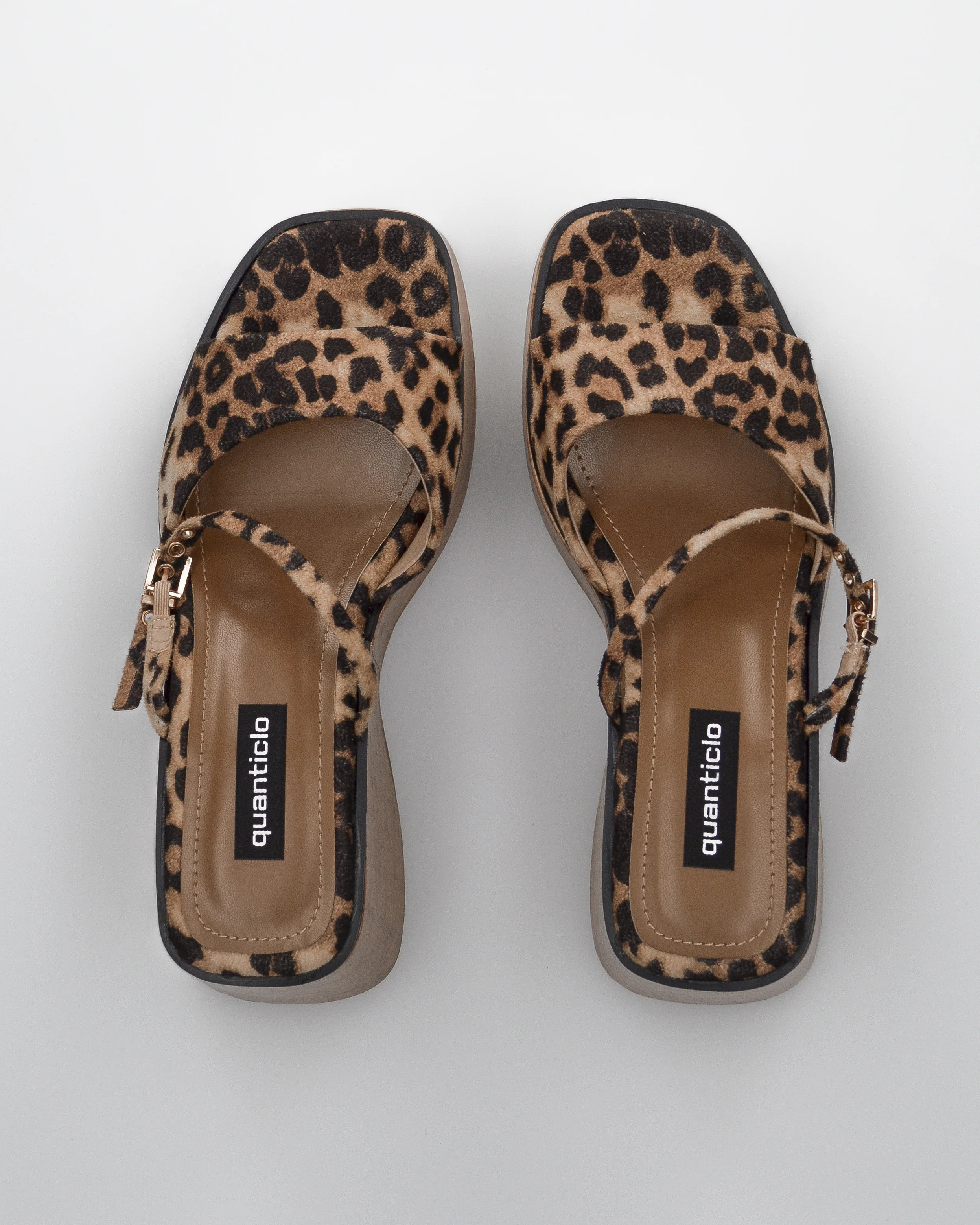 NAILA - sandali platform leopardati con suola effetto sughero e cinturino regolabile - Image 3