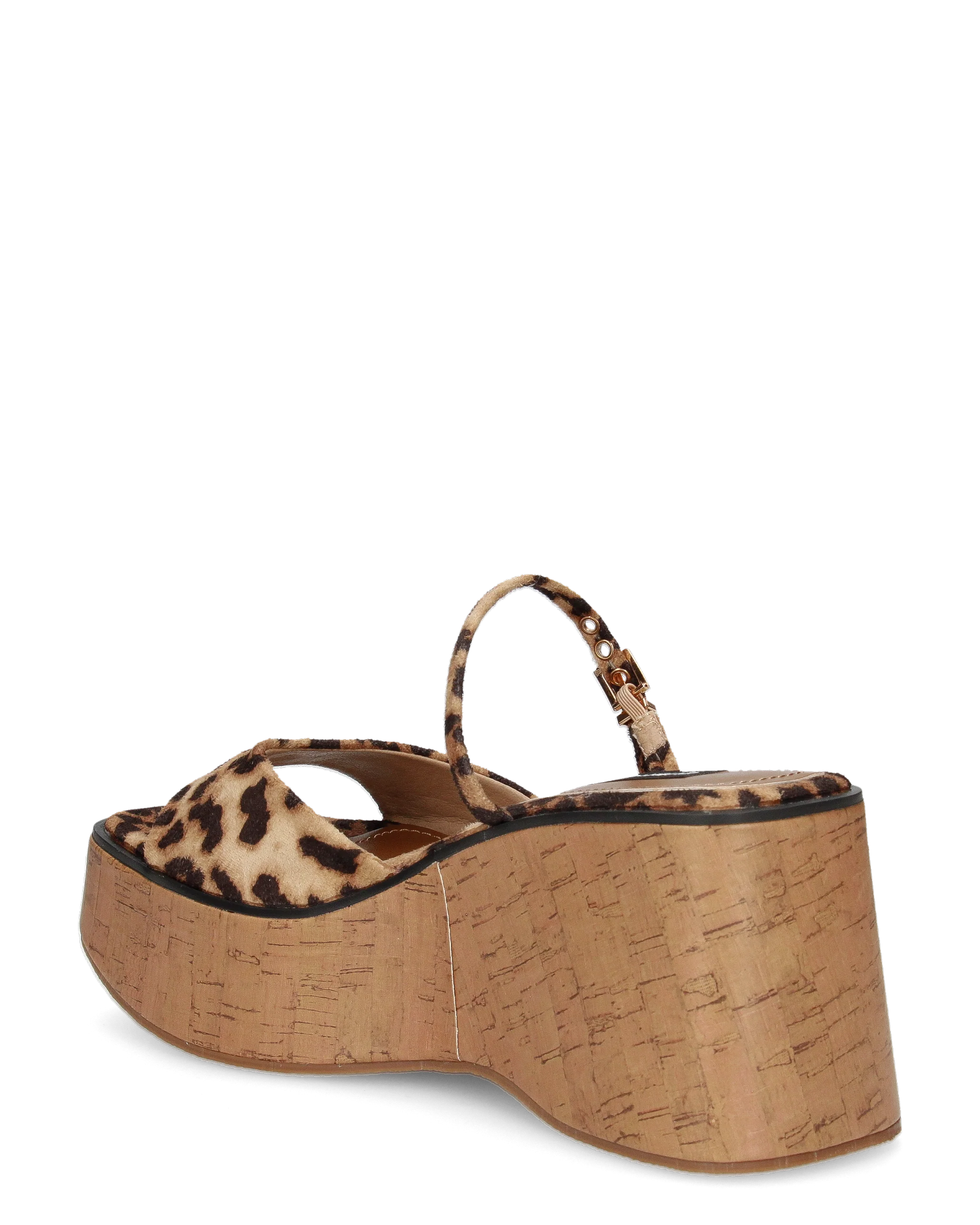 NAILA - sandali platform leopardati con suola effetto sughero e cinturino regolabile - Image 6