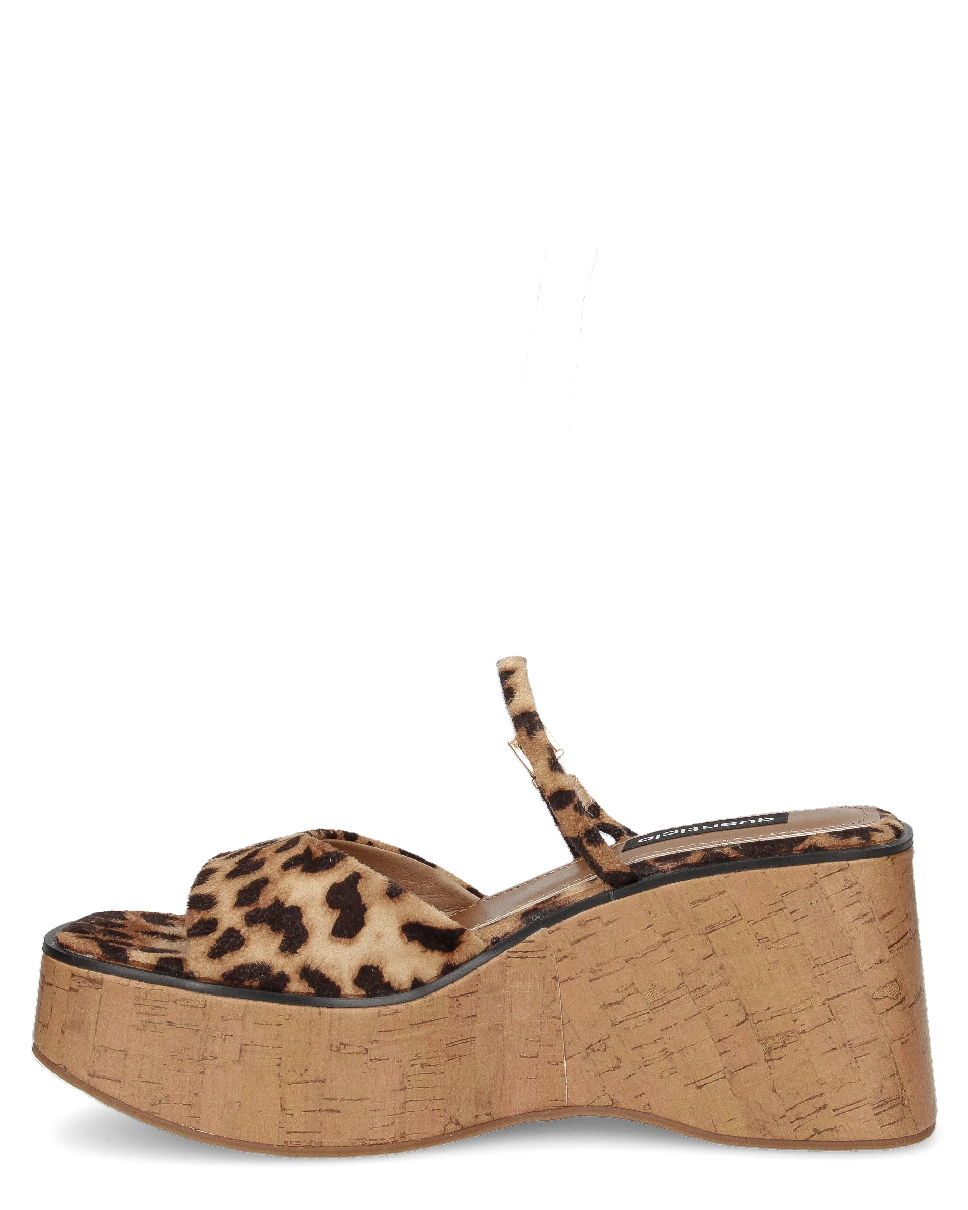 NAILA - sandali platform leopardati con suola effetto sughero e cinturino regolabile - Image 7