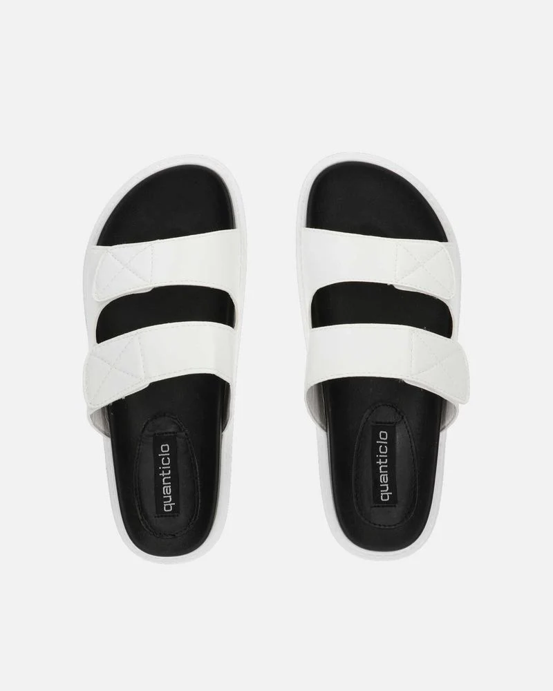 NUHA - sandali bianchi con chiusure in velcro - Image 2