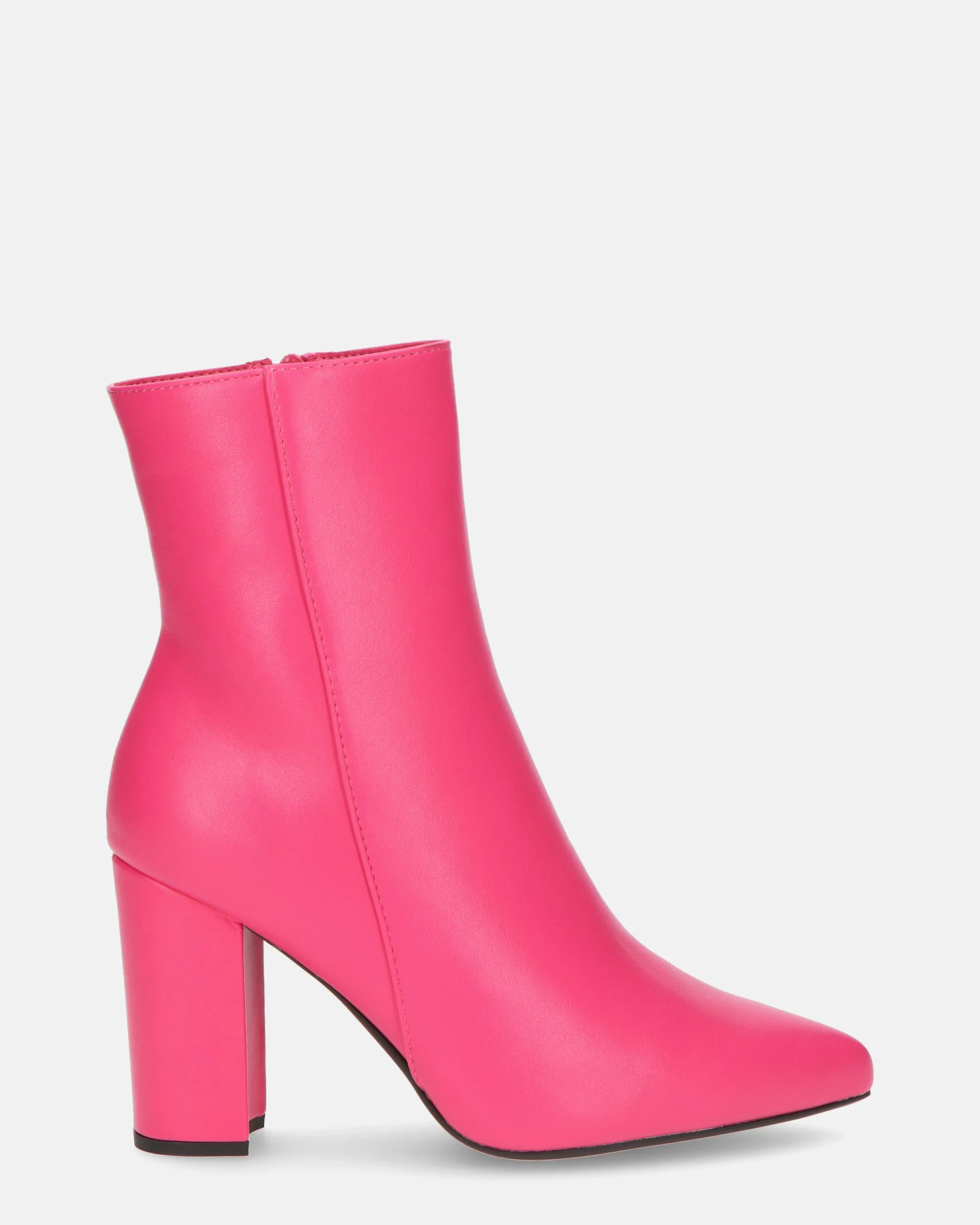 OLIVIA - stivaletti con cerniera in PU fucsia