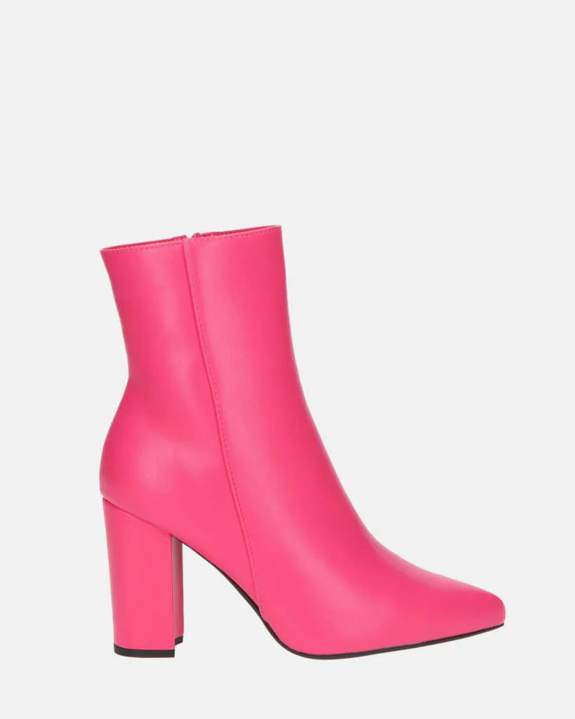 OLIVIA - stivaletti con cerniera in PU fucsia - Image 3