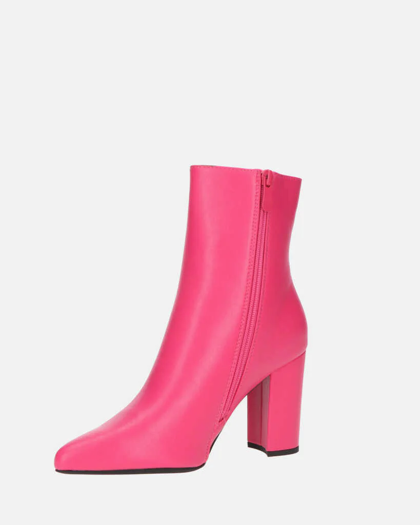 OLIVIA - stivaletti con cerniera in PU fucsia - Image 8