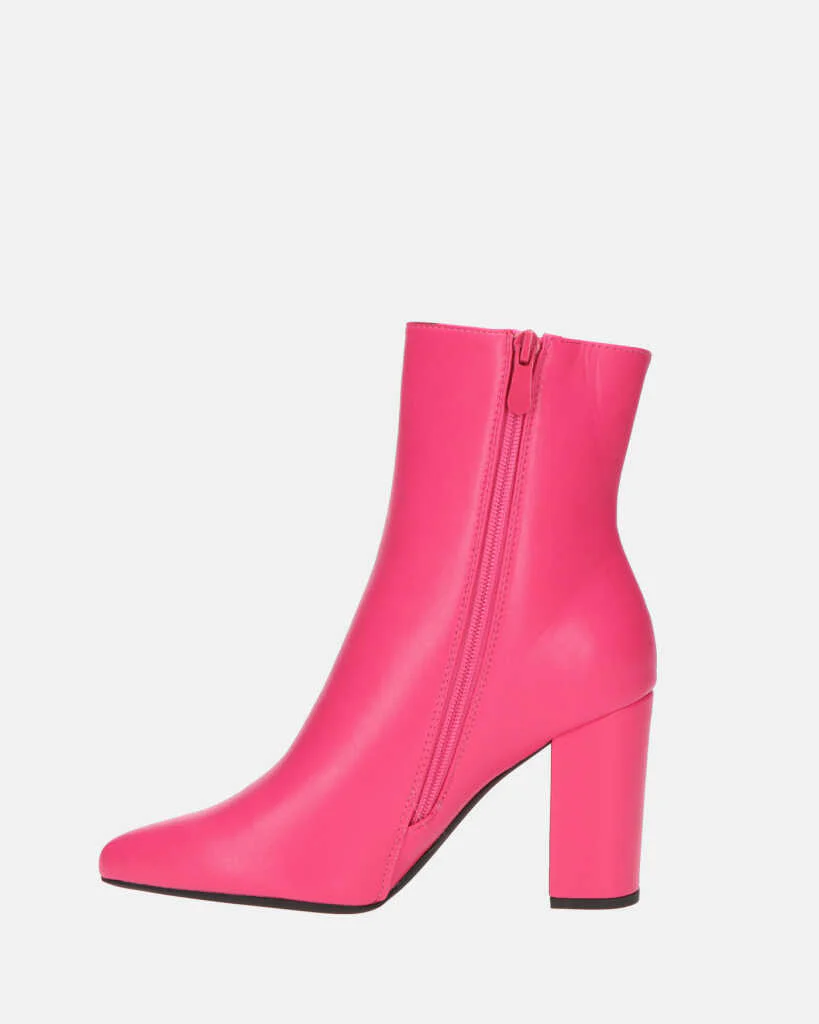 OLIVIA - stivaletti con cerniera in PU fucsia - Image 9