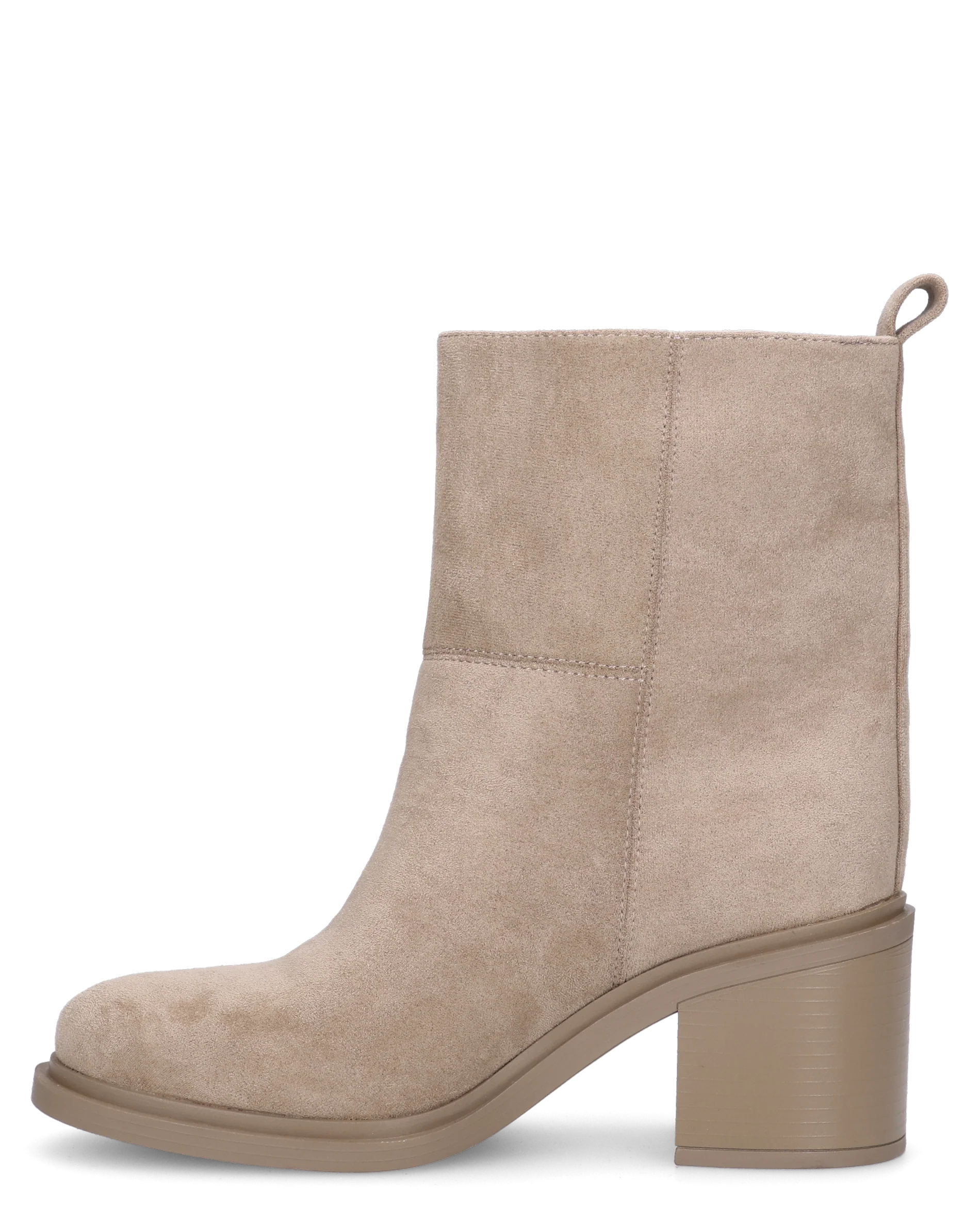 PENNY - stivaletto con tacco basso in camoscio khaki - Image 2