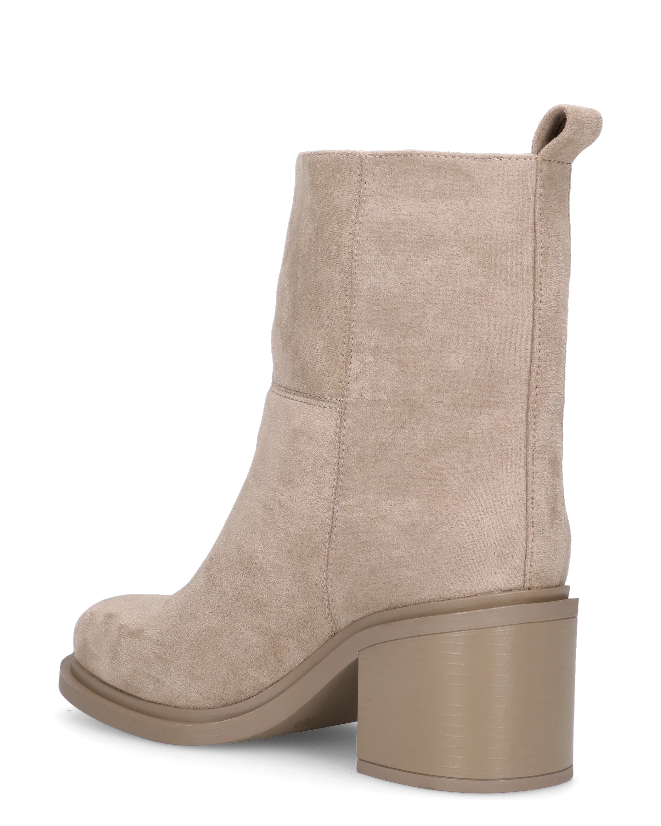 PENNY - stivaletto con tacco basso in camoscio khaki - Image 4