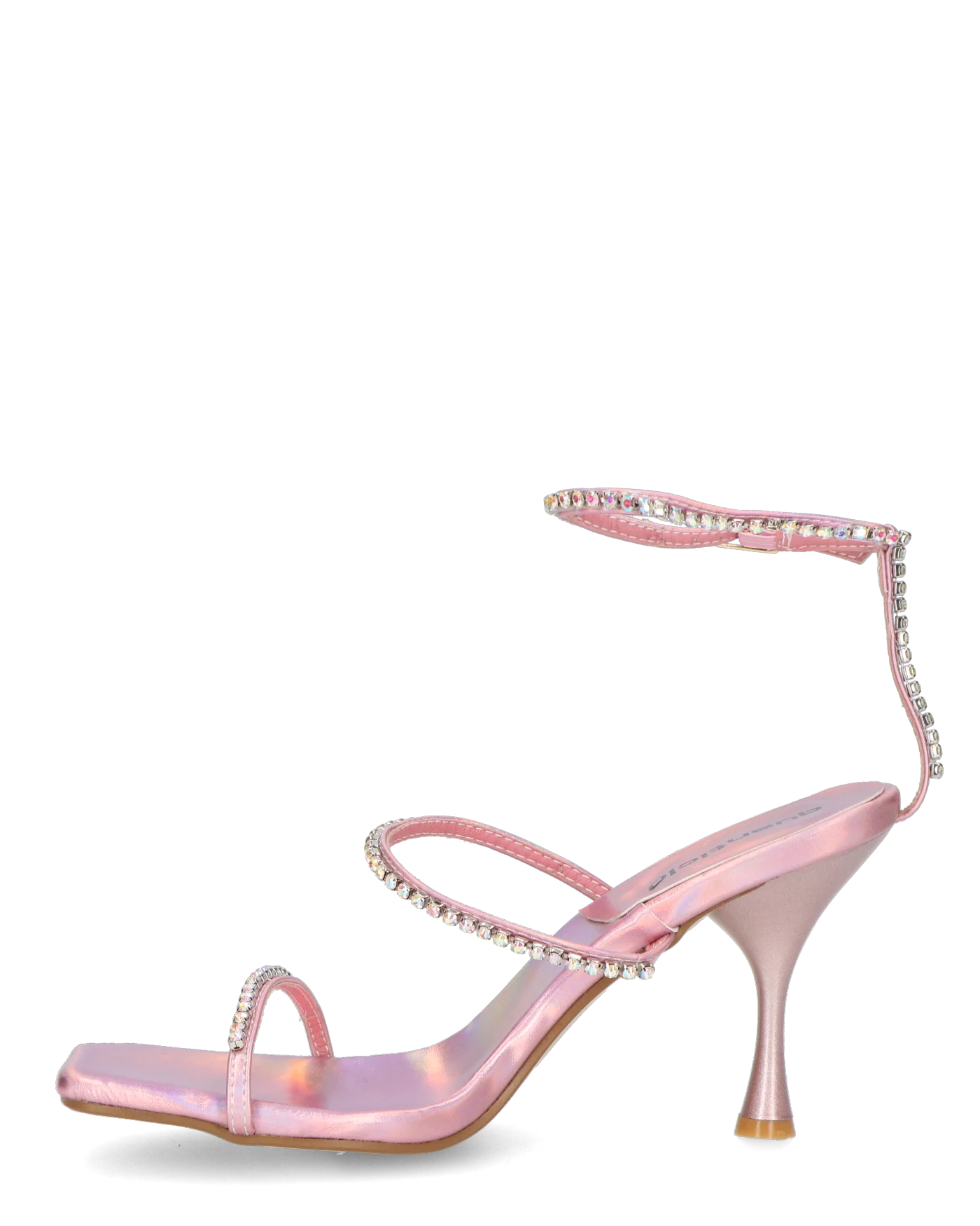 RAHA - sandali in glassy rosa con gemme - Image 3