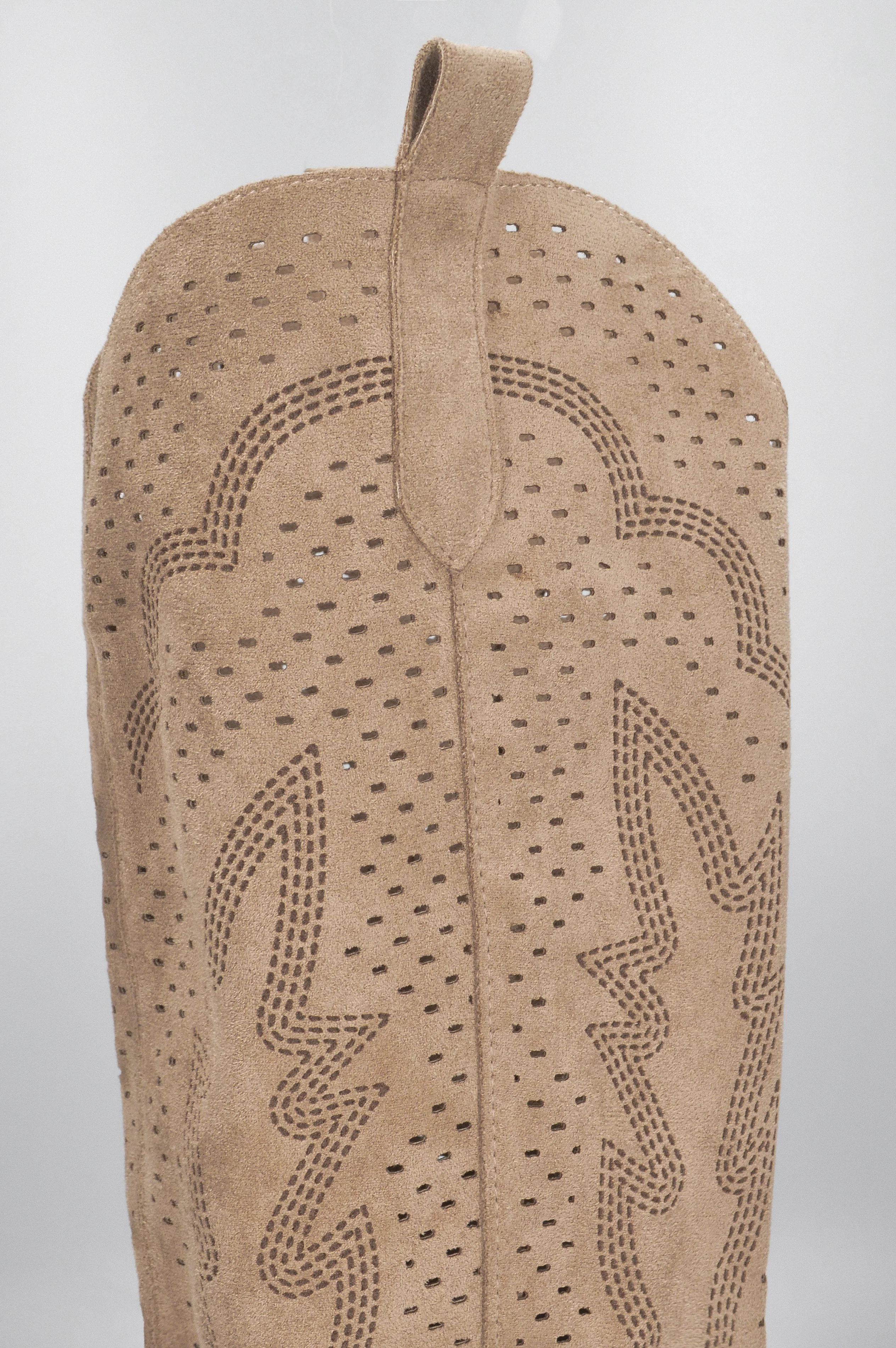 ROWEN - stivali alti in camoscio beige - Image 3