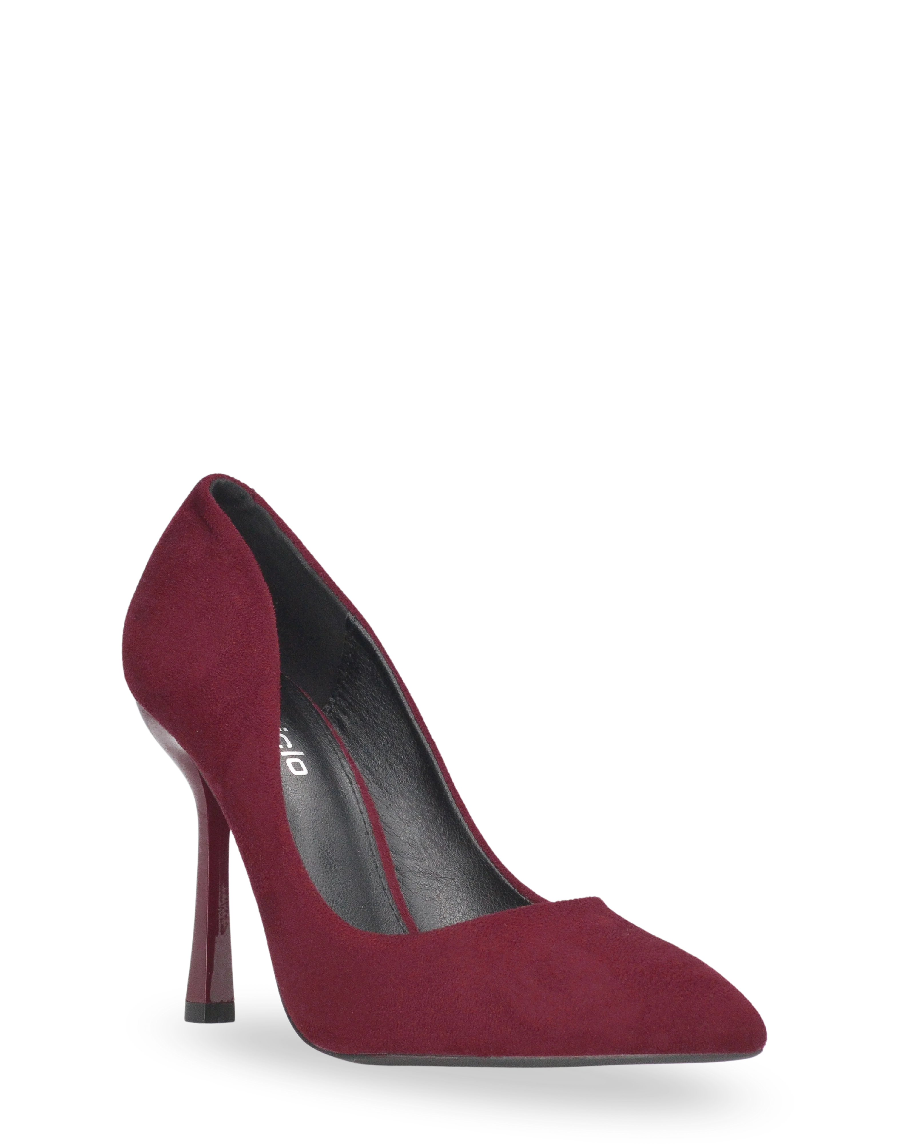 SAGE - décolleté nero in burgundy con tacco a spillo - Image 3