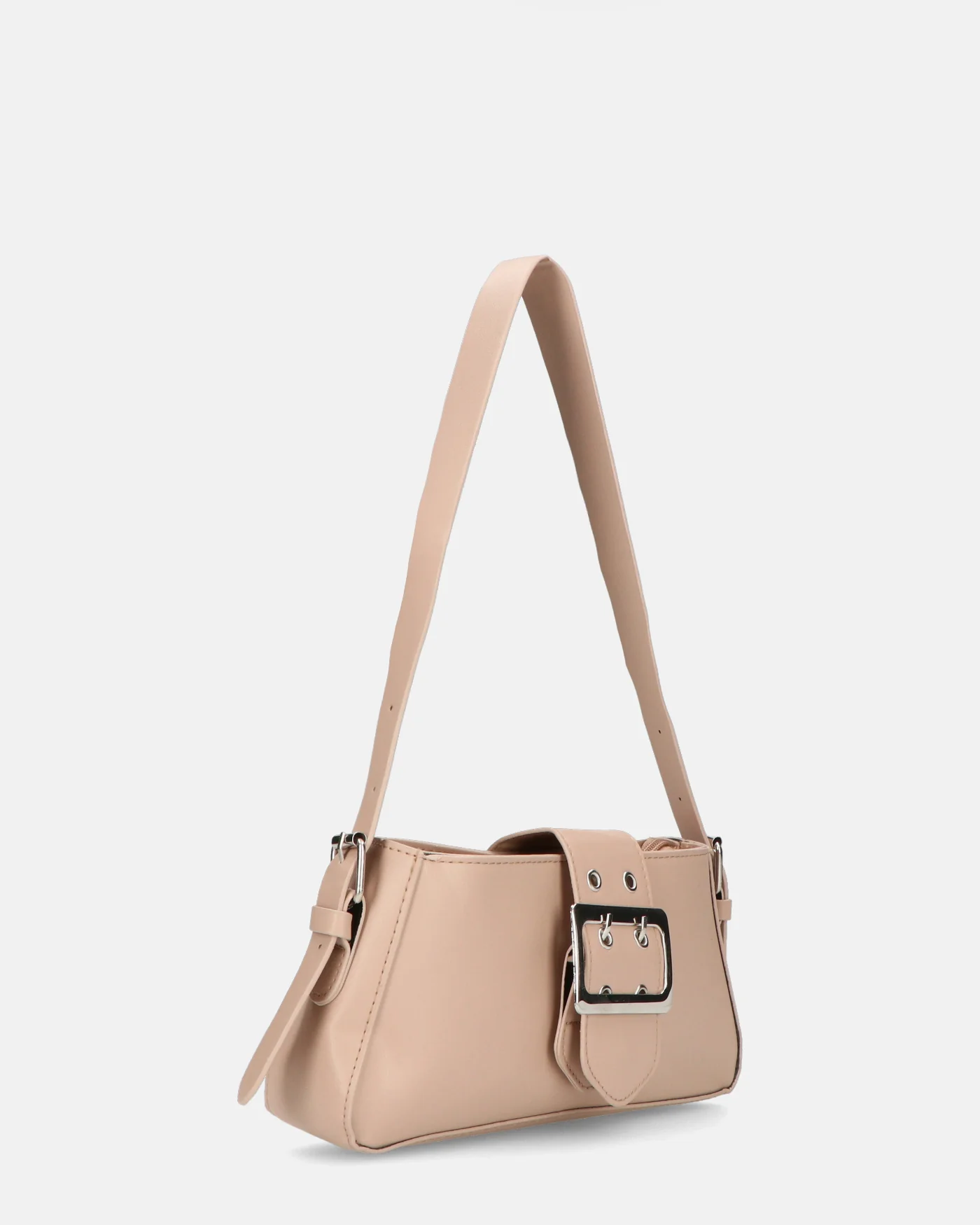SAROY - borsa a tracolla cachi con chiusura a cintura e zip - Image 2