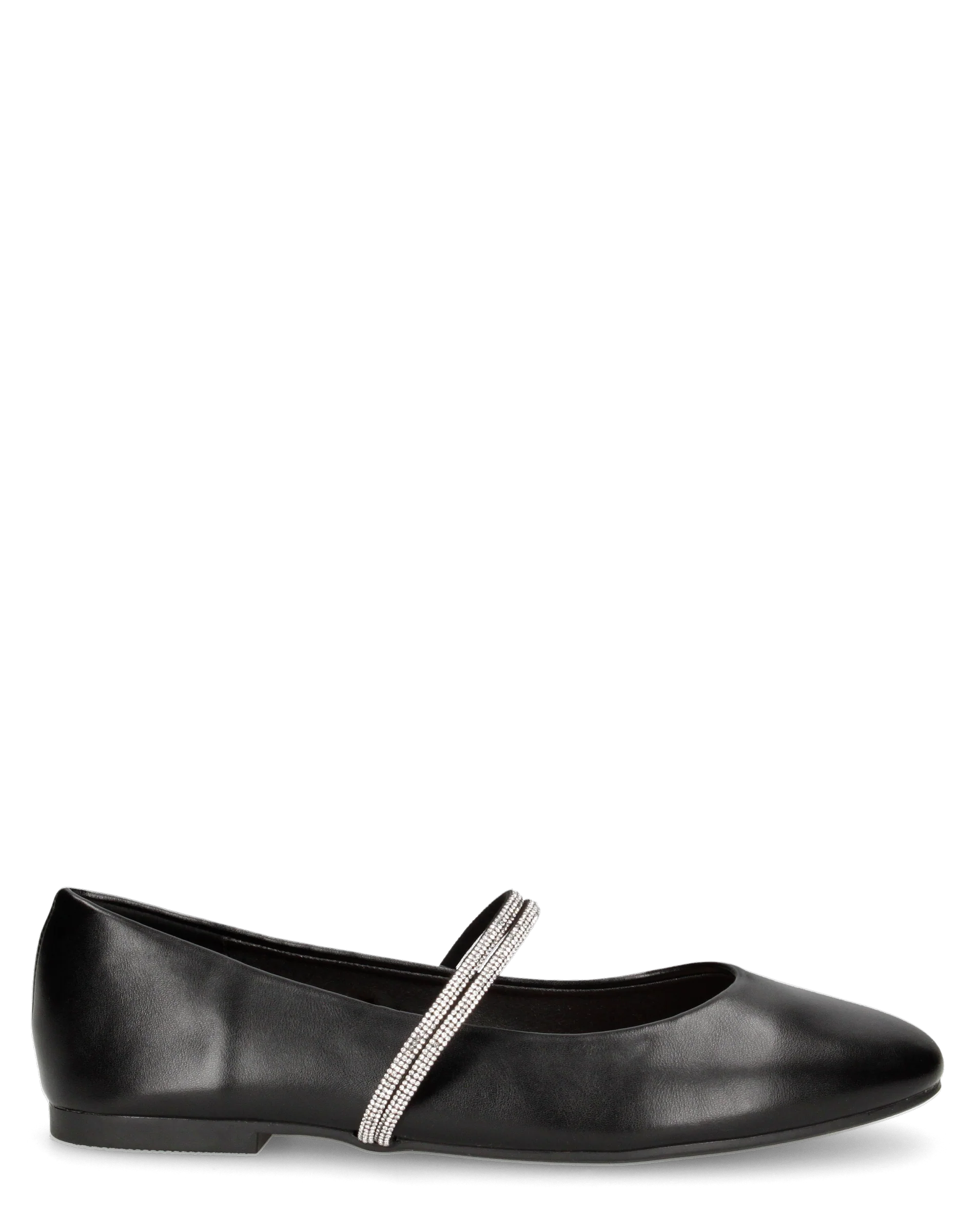 SELMA - ballerine nere con listini glitterati