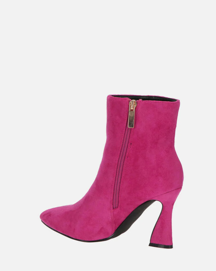 SMILLA - stivaletti in camoscio fucsia con cerniera - Image 10