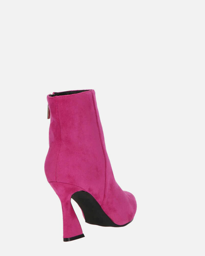 SMILLA - stivaletti in camoscio fucsia con cerniera - Image 13