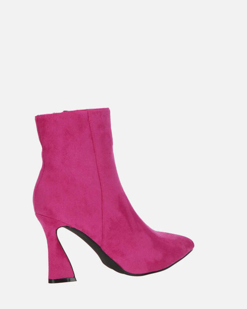 SMILLA - stivaletti in camoscio fucsia con cerniera - Image 14