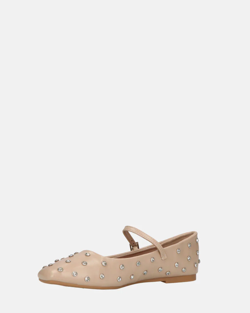 SOFIYA - ballerine beige con cinturino - Image 10