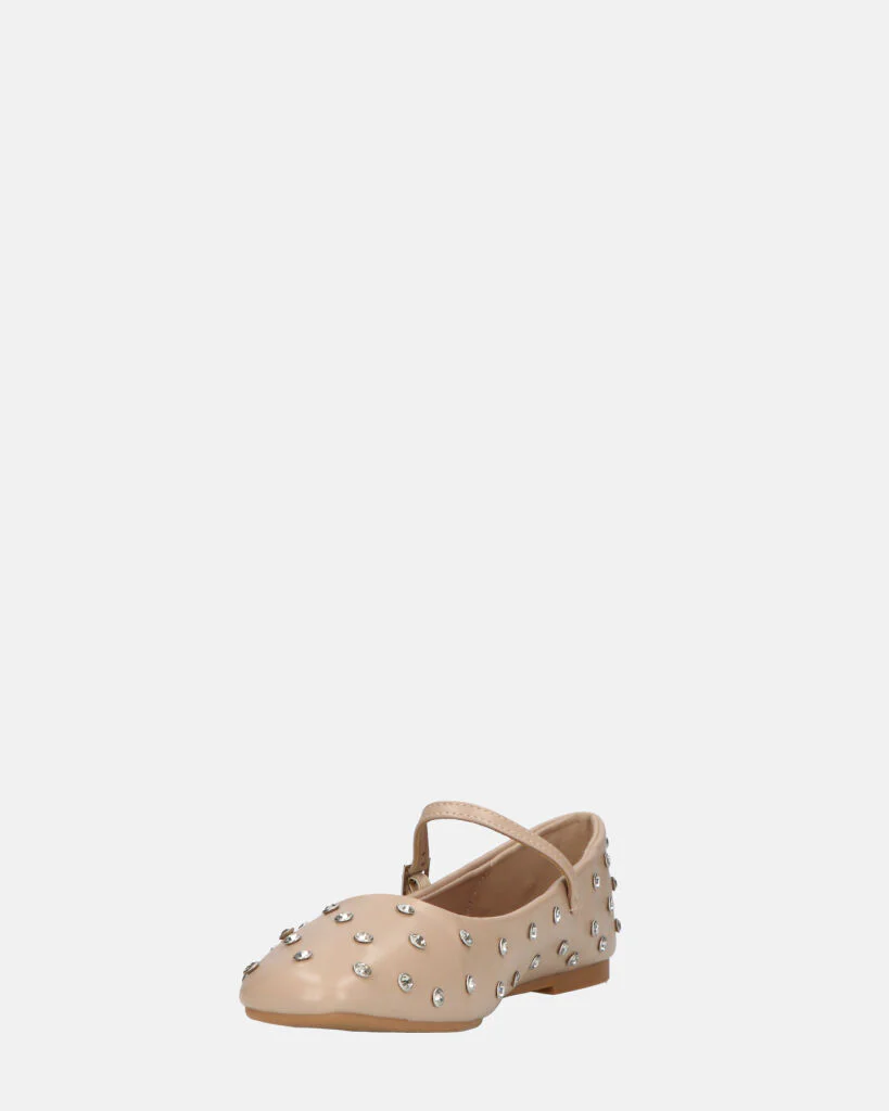 SOFIYA - ballerine beige con cinturino - Image 11