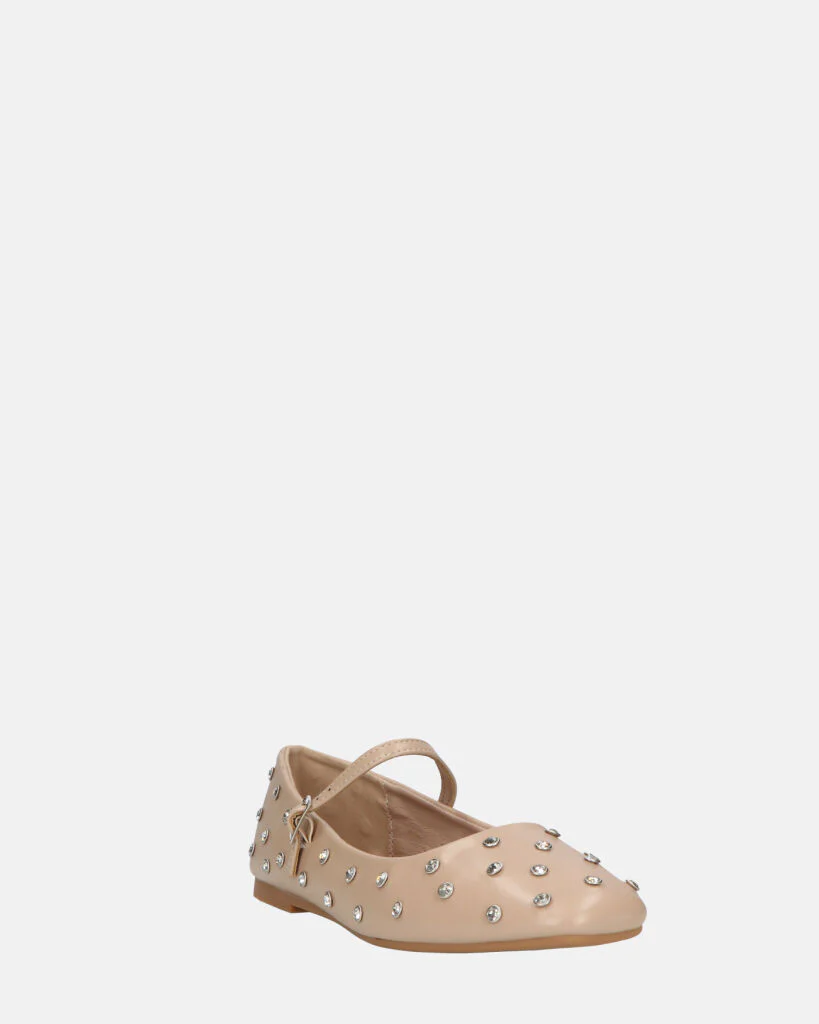 SOFIYA - ballerine beige con cinturino - Image 13