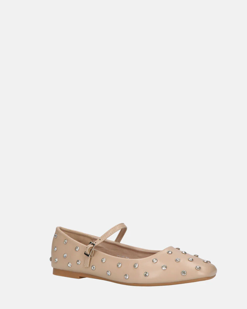SOFIYA - ballerine beige con cinturino - Image 14