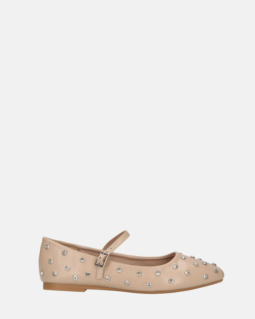 SOFIYA - ballerine beige con cinturino - Image 15