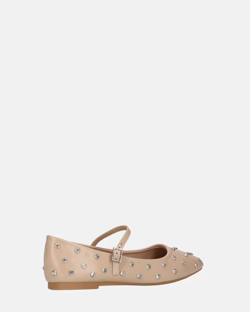 SOFIYA - ballerine beige con cinturino - Image 4