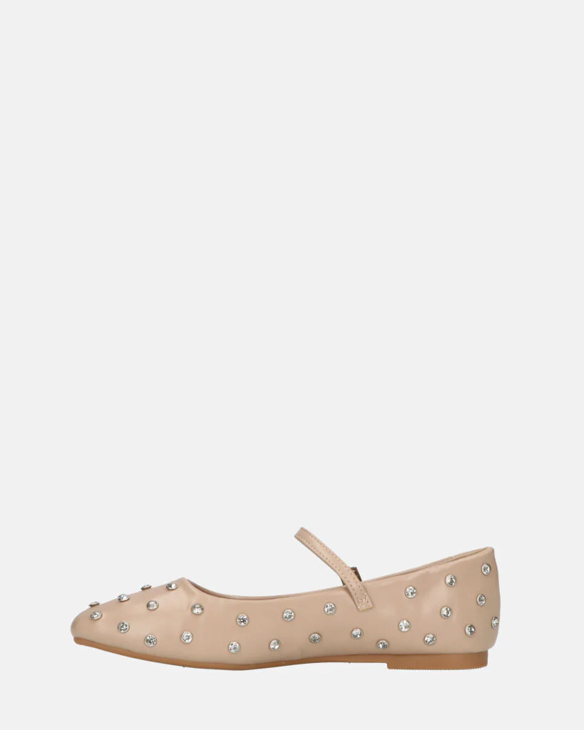SOFIYA - ballerine beige con cinturino - Image 9