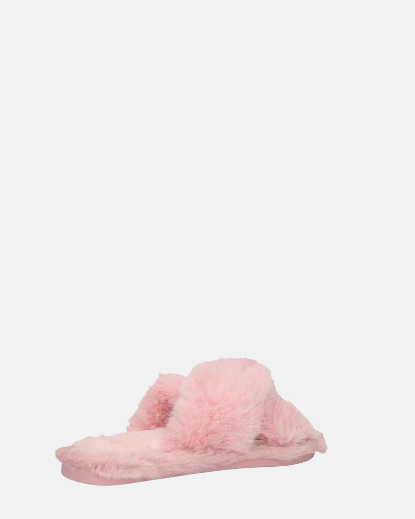 SUZUE - ciabattine aperte in punta in pelliccia rosa - Image 15
