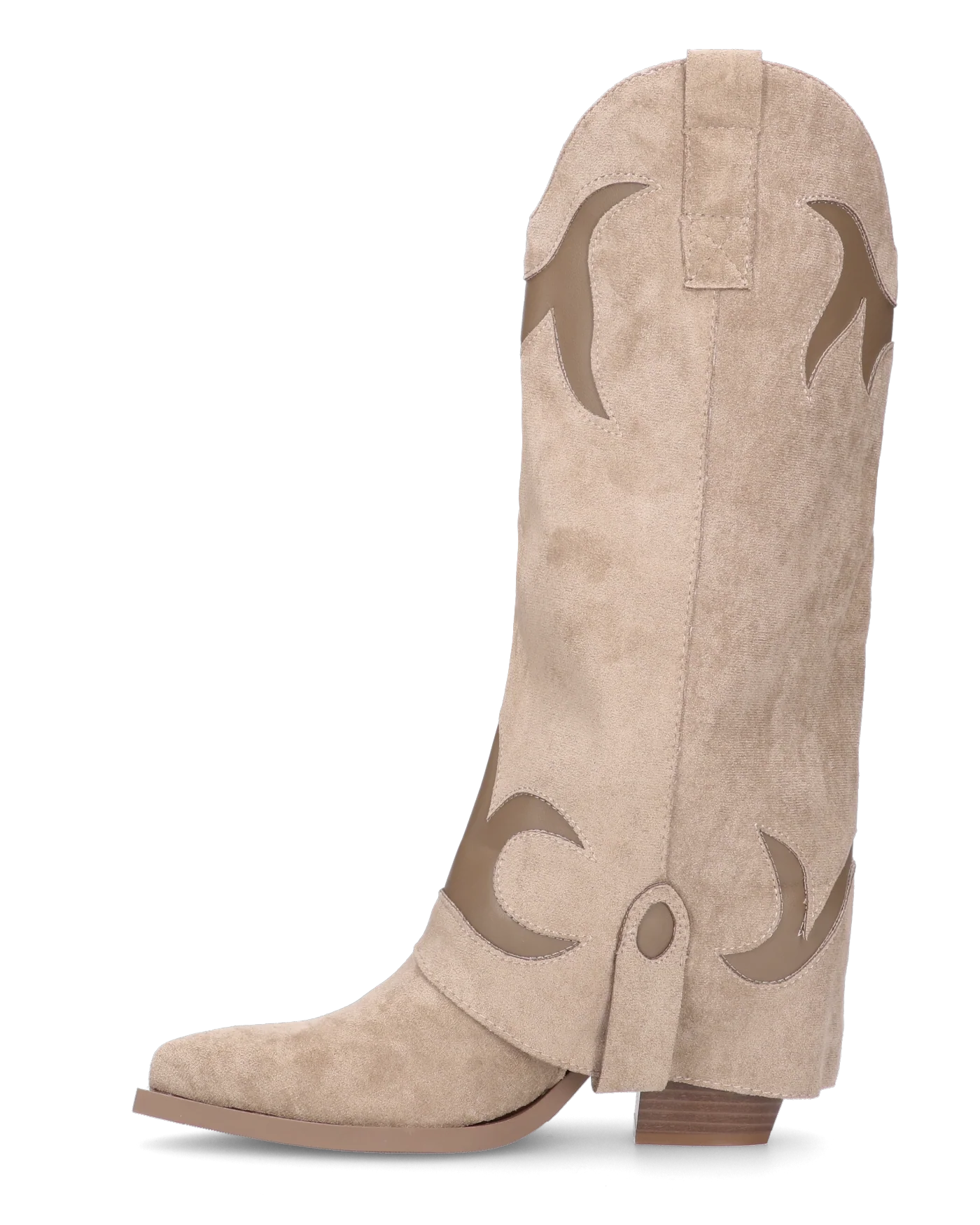 SYBIL - camperos beige con risvolto e decorazioni - Image 2