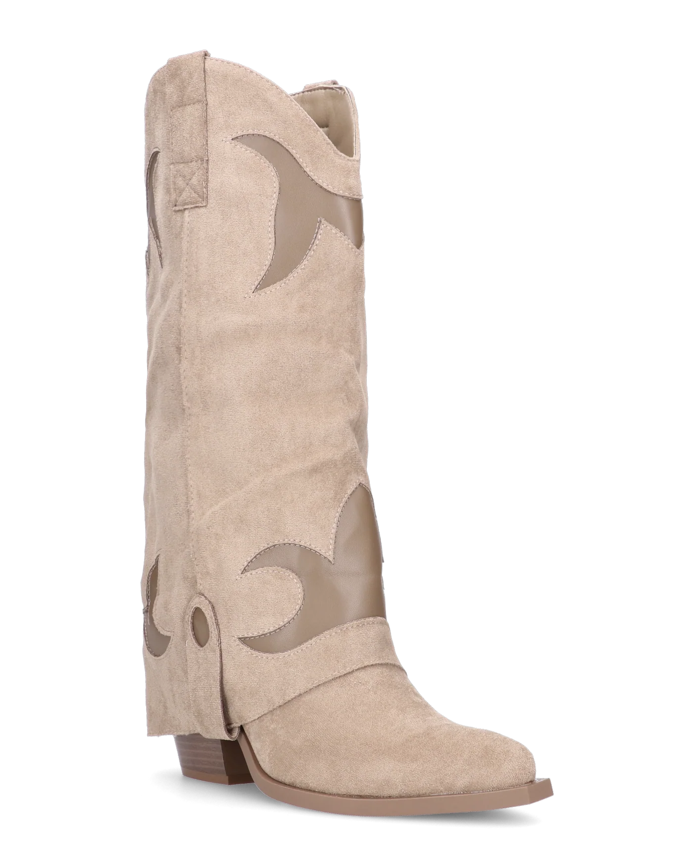 SYBIL - camperos beige con risvolto e decorazioni - Image 3