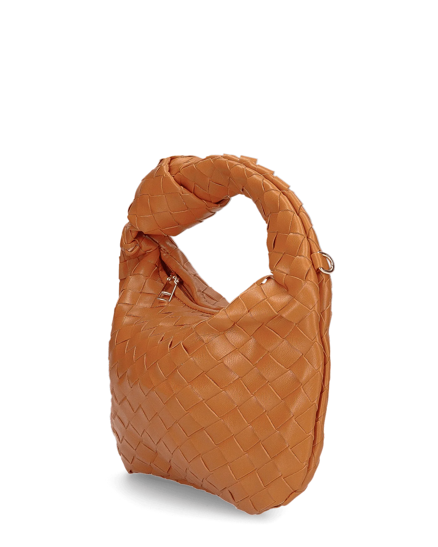 TAYLOR - borsa a spalla marrone intrecciata - Image 3