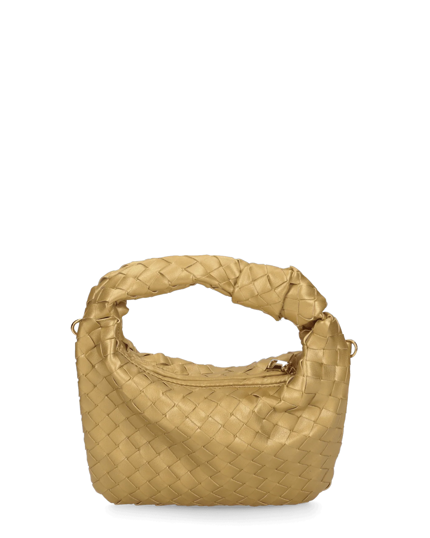 TAYLOR - borsa a spalla dorata intrecciata
