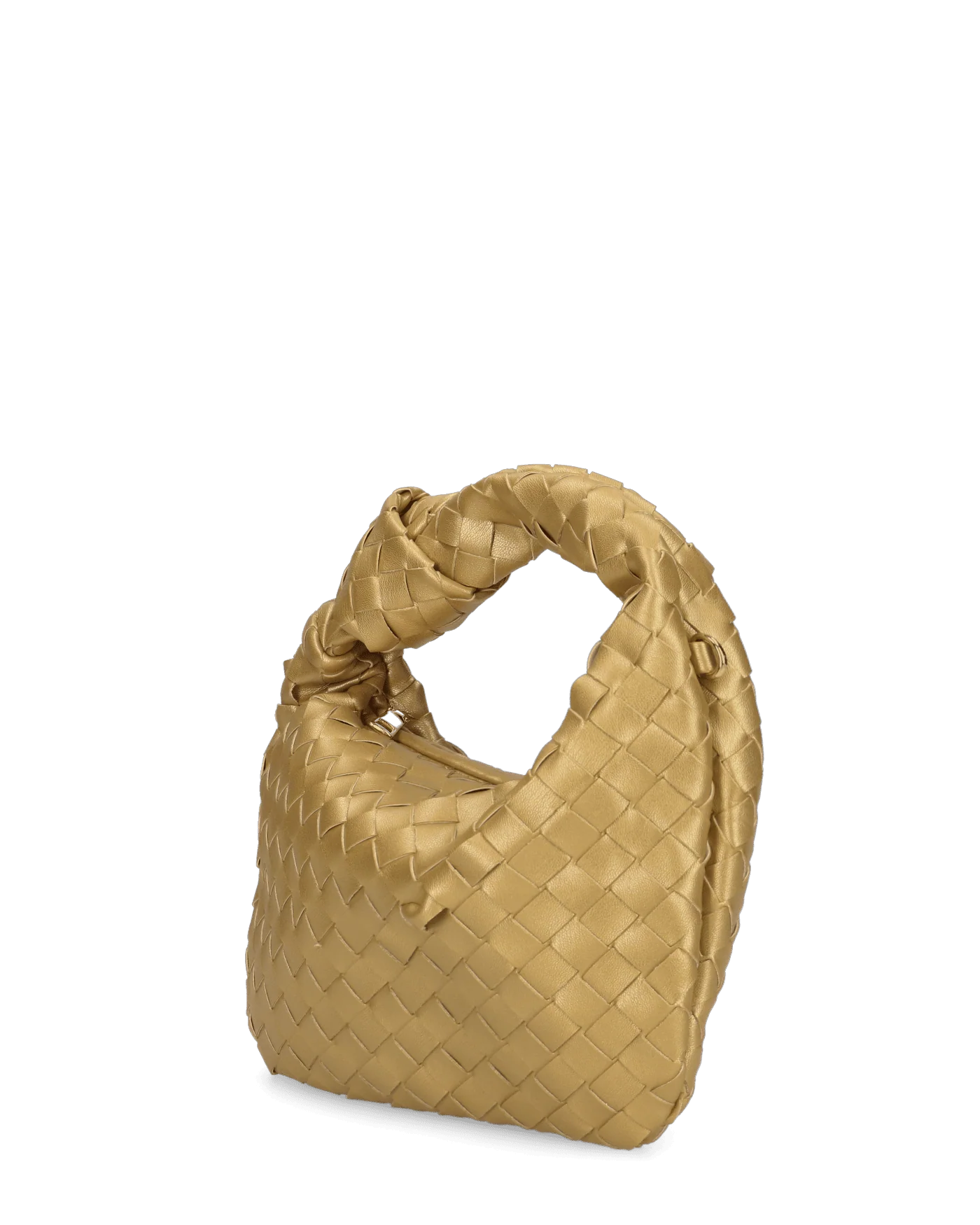 TAYLOR - borsa a spalla dorata intrecciata - Image 2