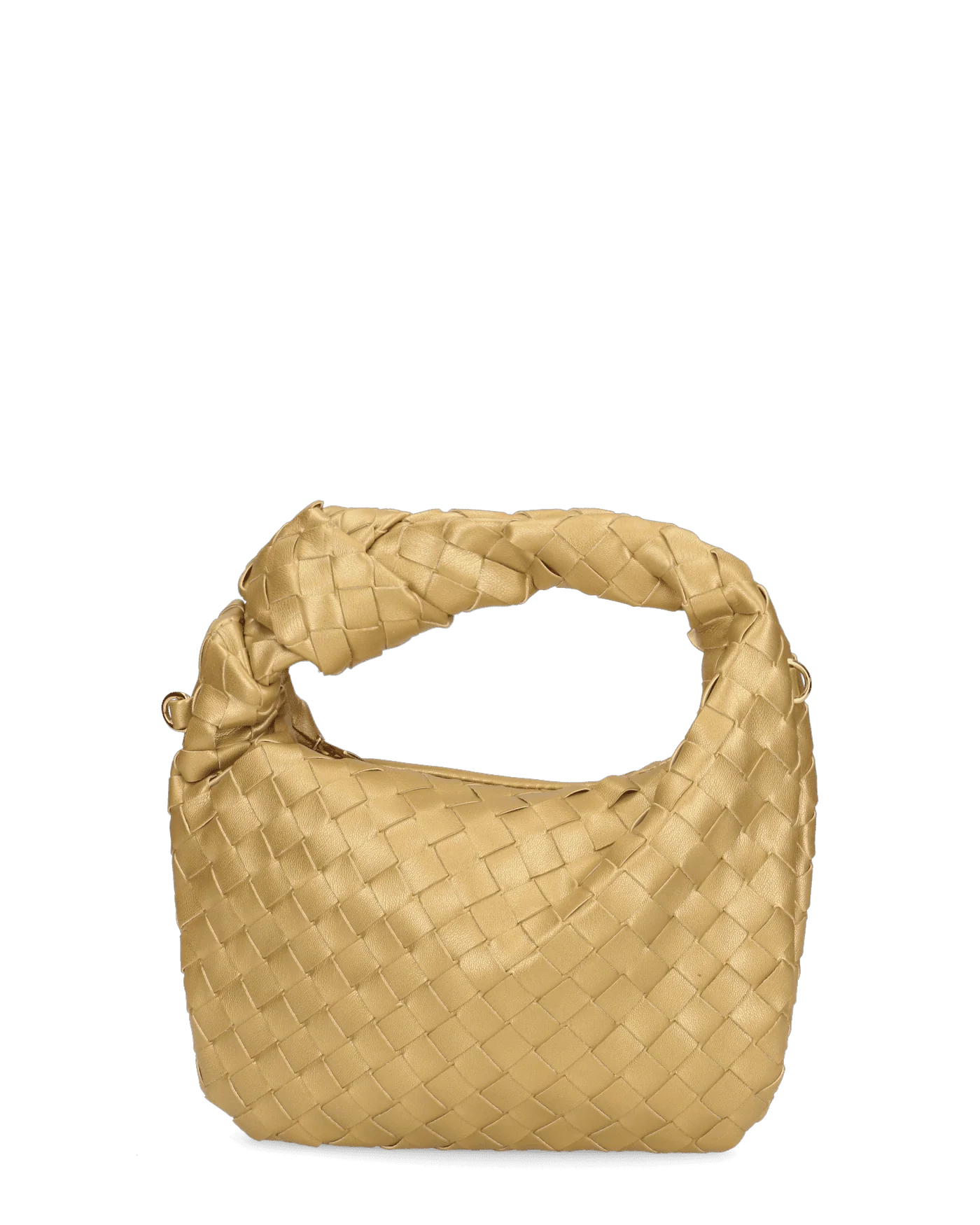 TAYLOR - borsa a spalla dorata intrecciata - Image 3