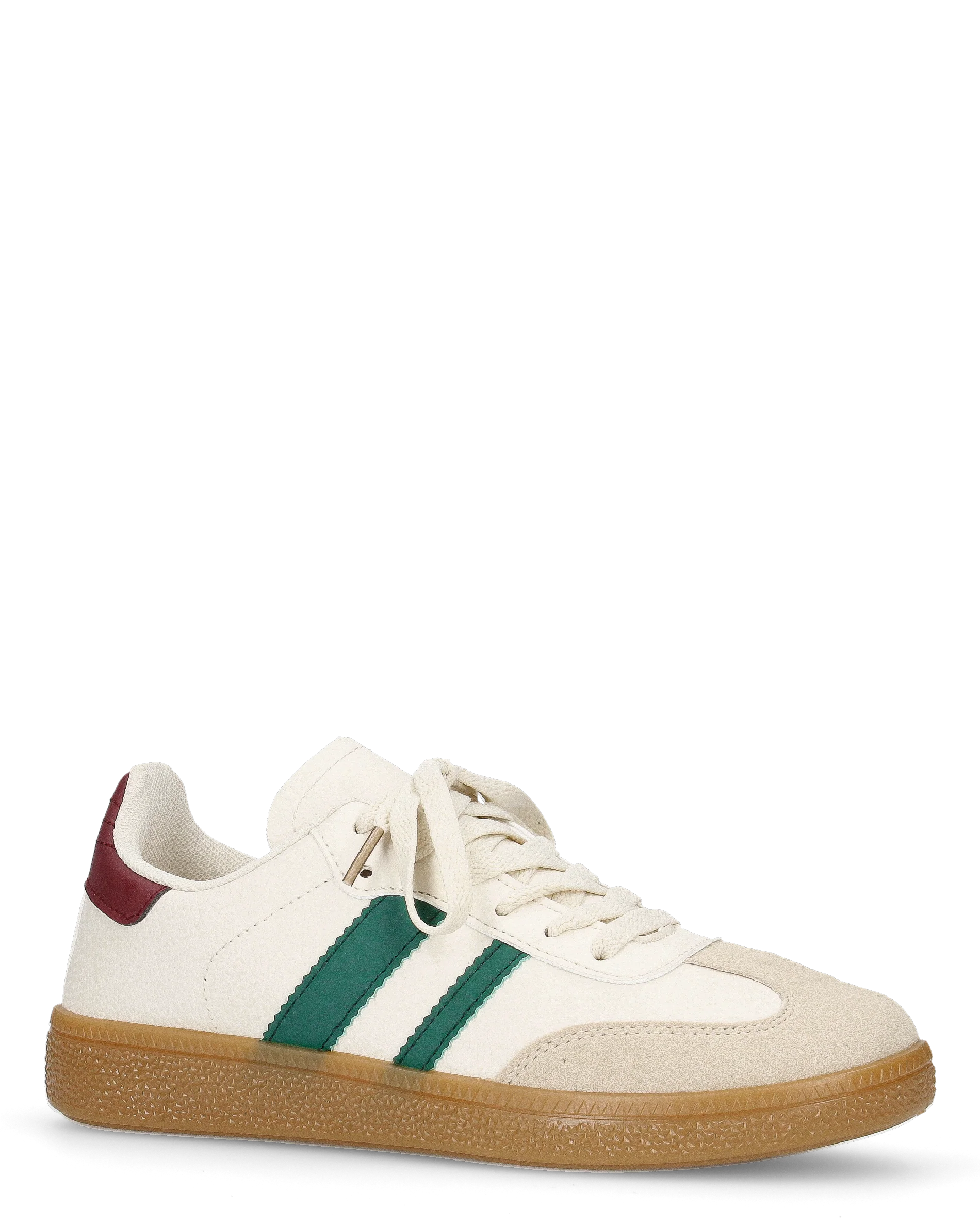 WILLOW - sneakers beige con dettagli verdi e bordeaux - Image 2